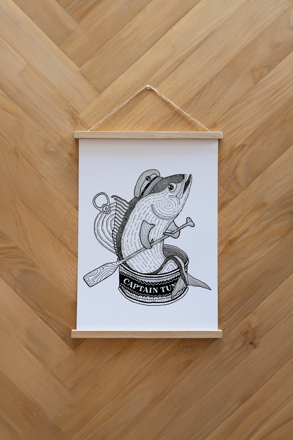 LAKOR Captain Tuna Plakat Poster White