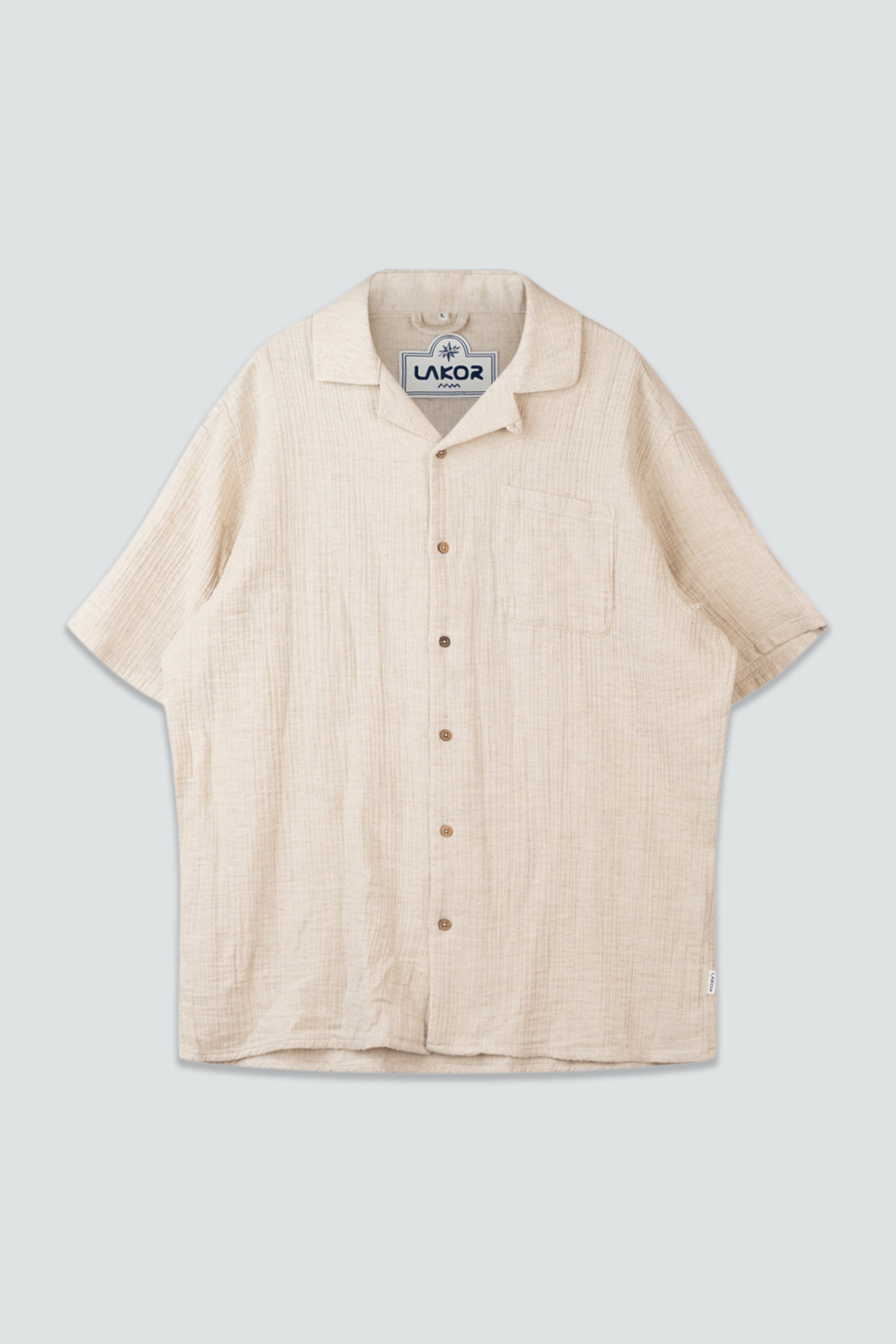 LAKOR Coastline Short Sleeve Shirt Short Sleeve Shirt Off White