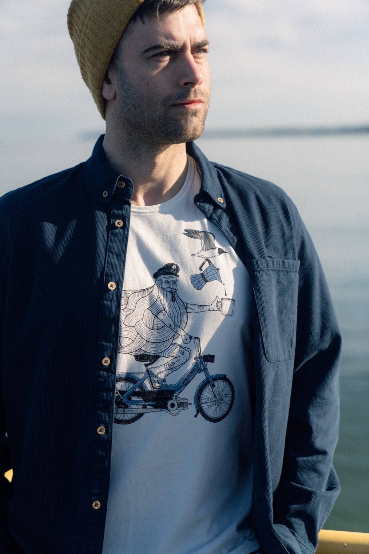 LAKOR Coffee On the Go T-shirt T-Shirt Star White