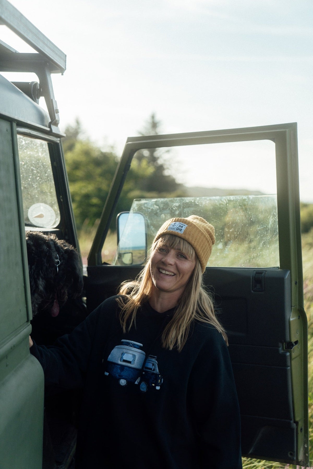 Fish or Die Beanie - Yellow