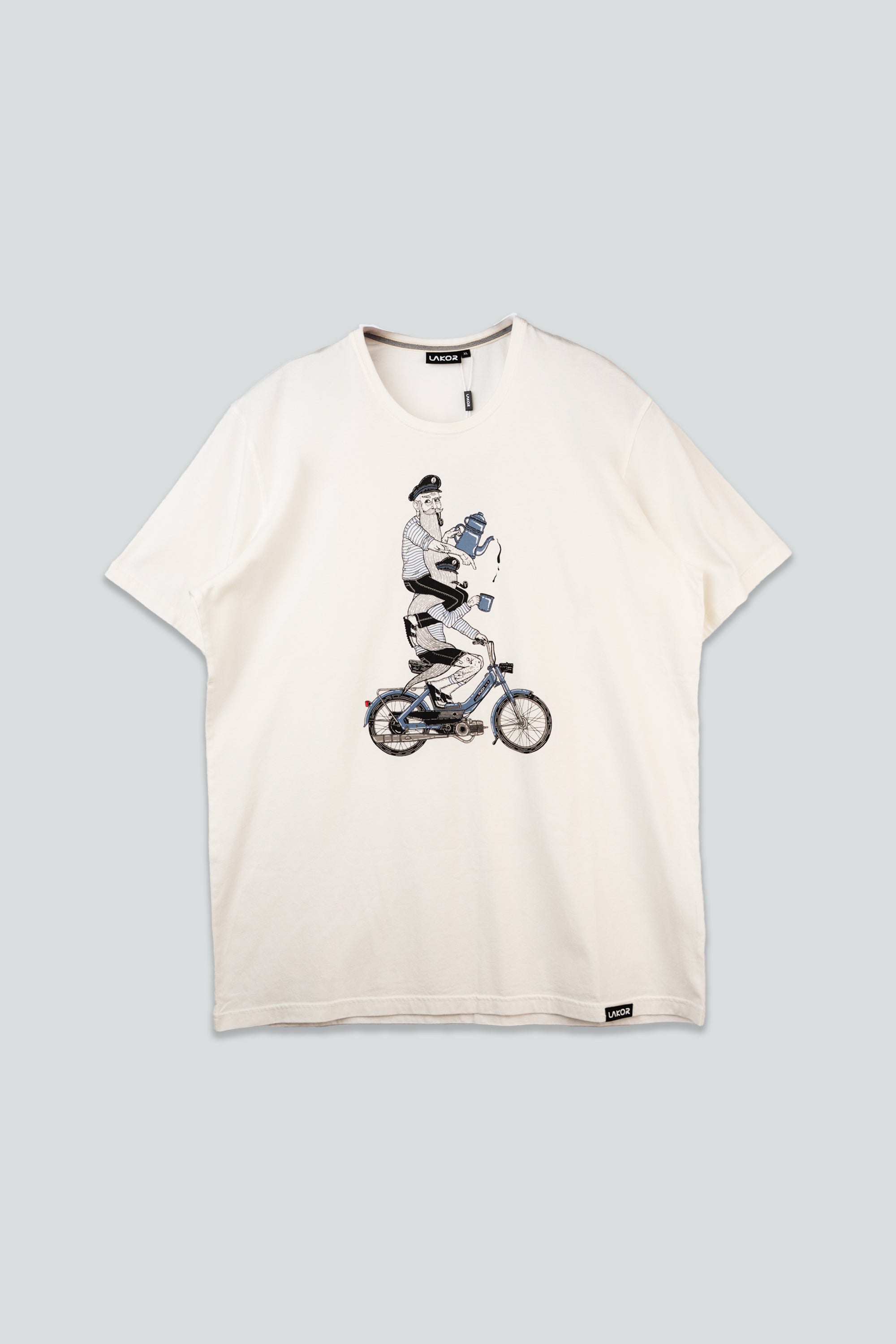LAKOR Hitching a Ride T-shirt T-Shirt Star White
