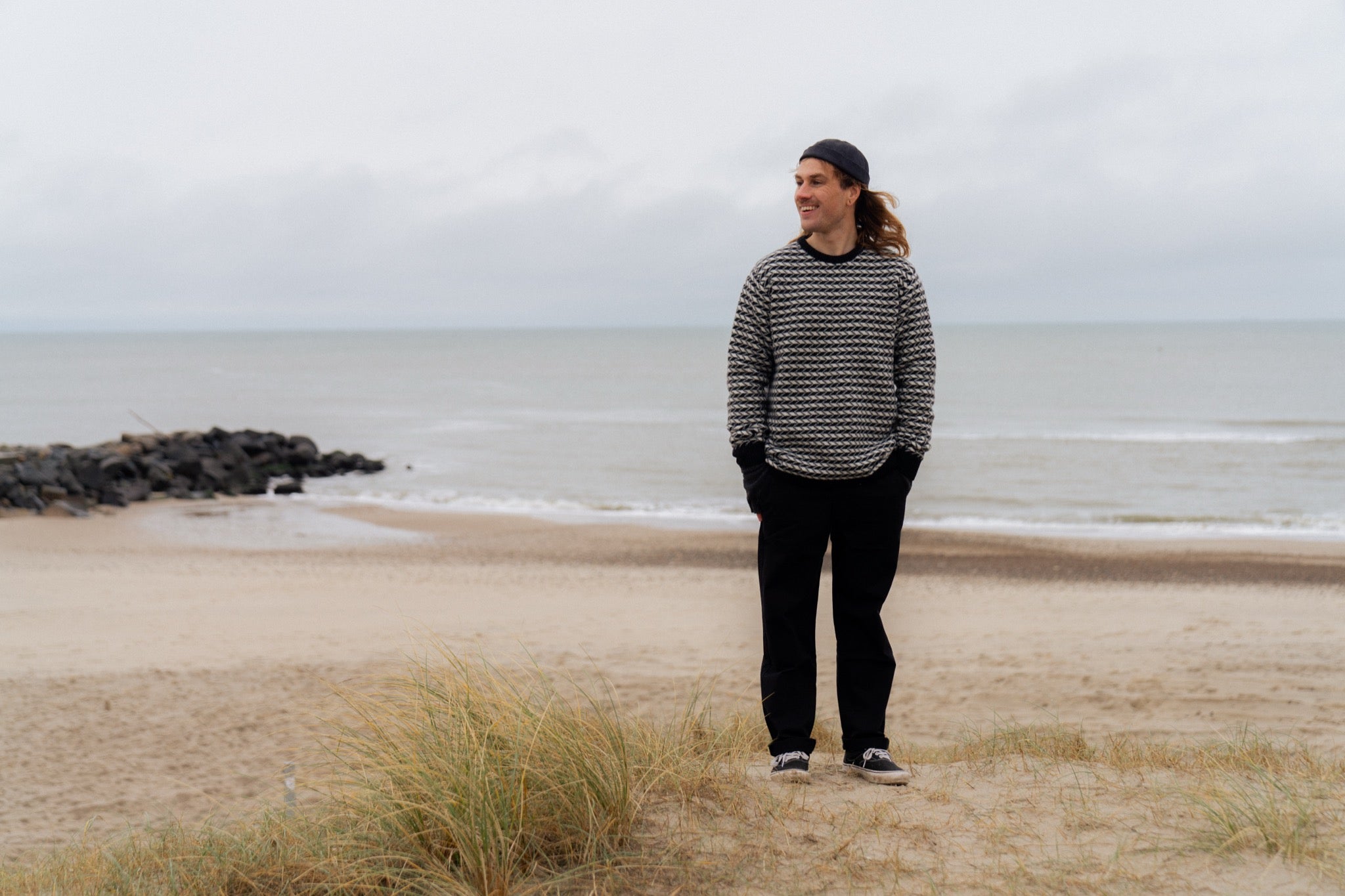 Faroese Fisher Knit (Off White / Black)
