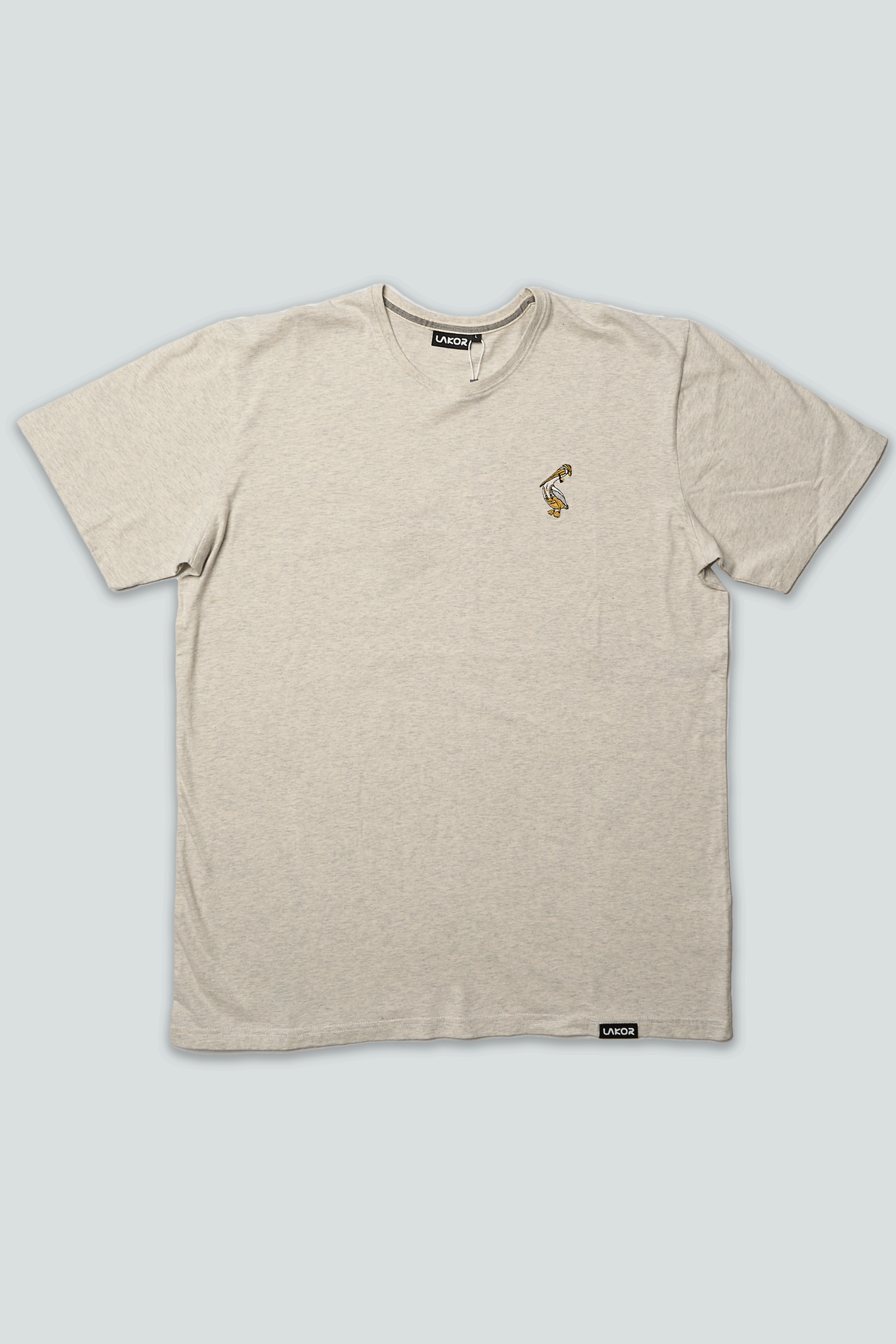 LAKOR Mini Pier Pelican T-shirt T-Shirt Oatmeal Melange