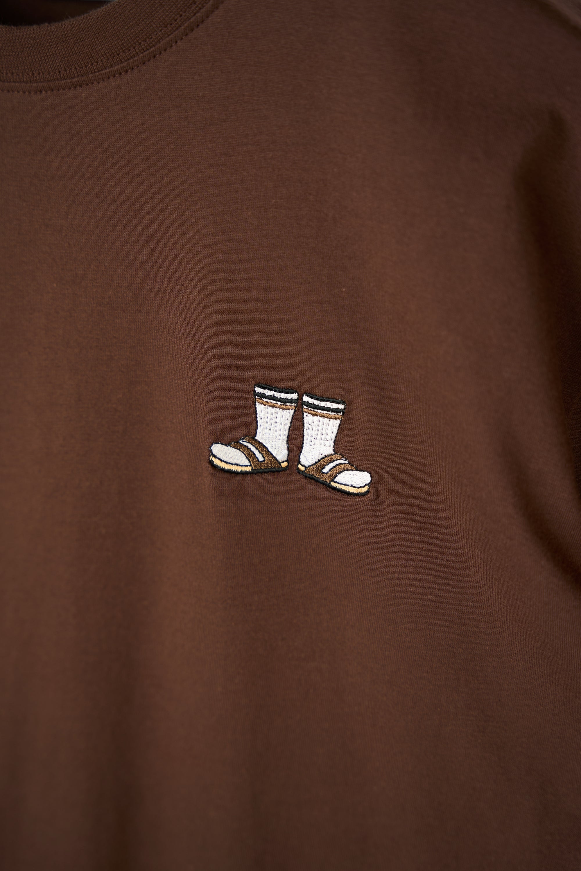 Mini Socks & Sandals T-shirt - Chicory Coffee
