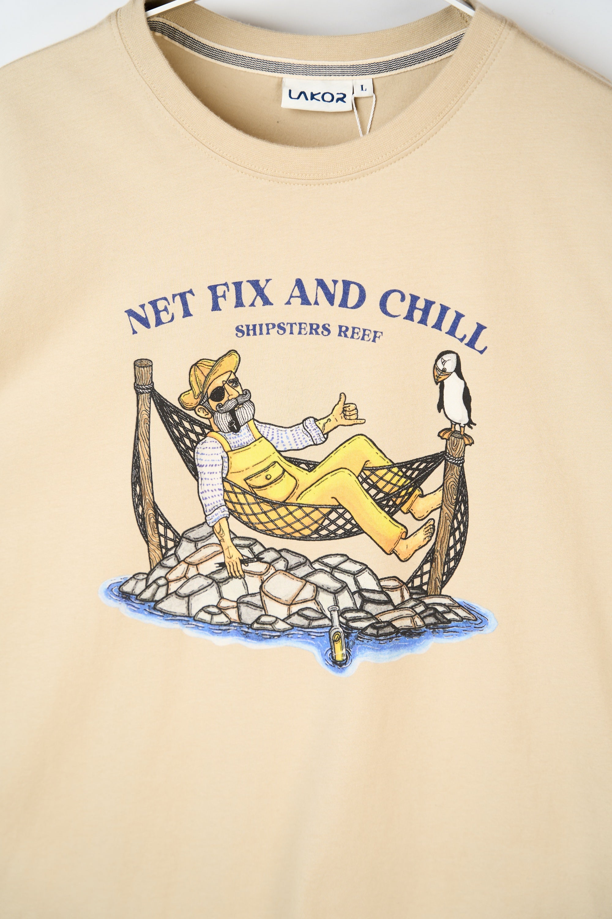 Net Fix and Chill T-shirt - White Pepper