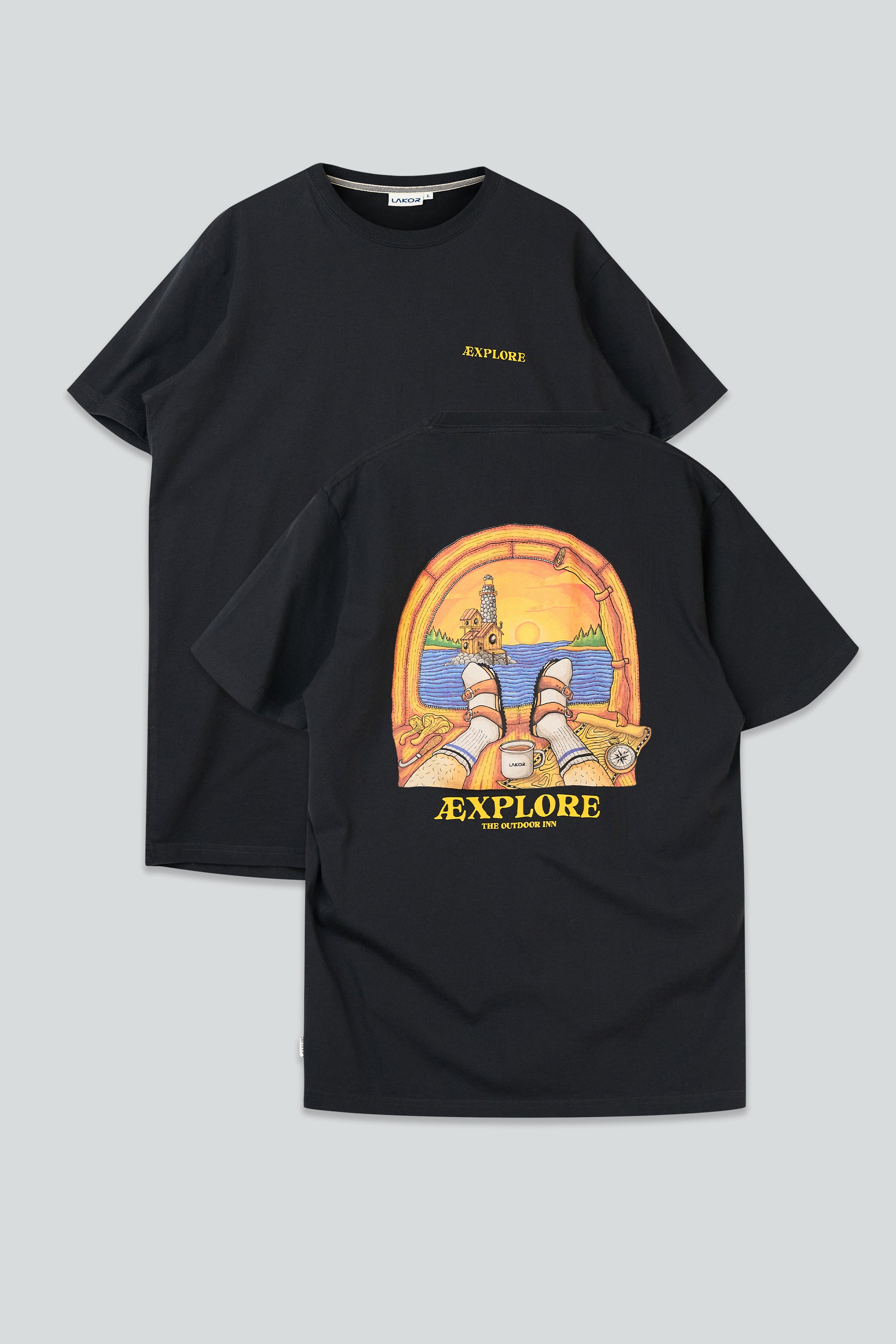 LAKOR Room with a View T-shirt T-Shirt Moonless Night