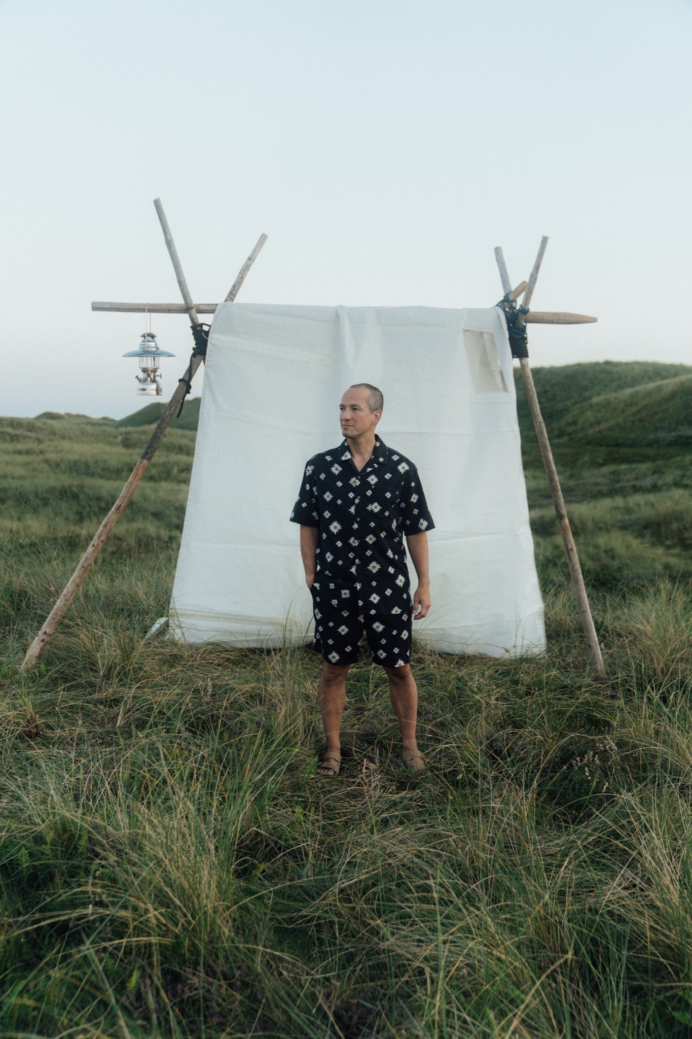 Maguerite Short Sleeve Shirt (Moonless Night)