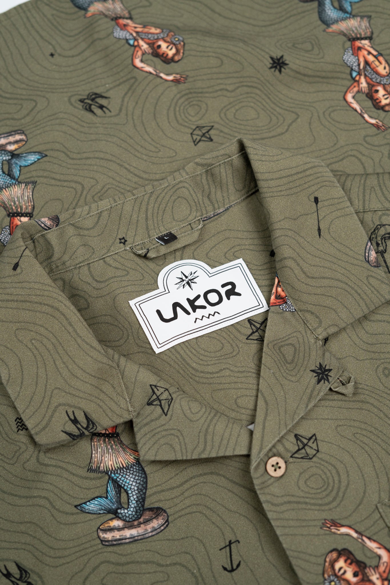 Dashboard Hula Short Sleeve Shirt (Deep Lichen Green)