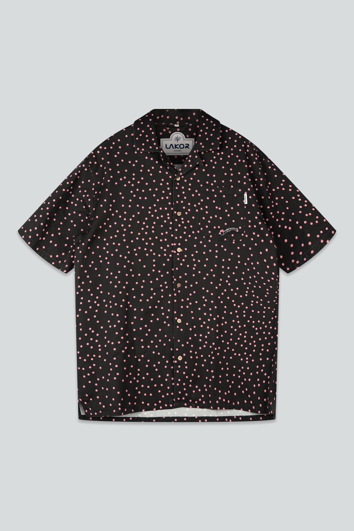 LAKOR Sprinkle Lakridspibe Short Sleeve Shirt Short Sleeve Shirt Moonless Night