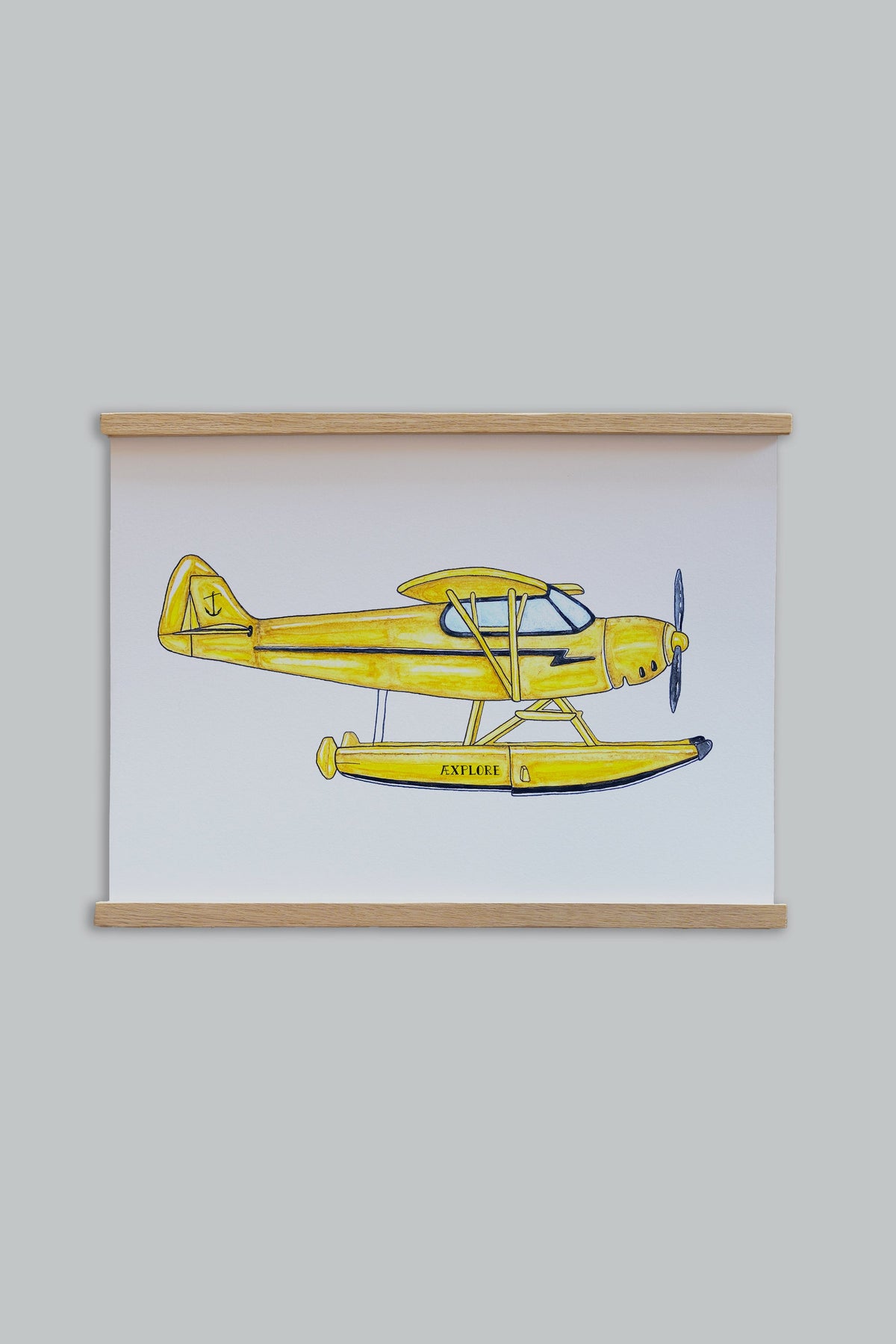 LAKOR Waterplane Plakat Poster White