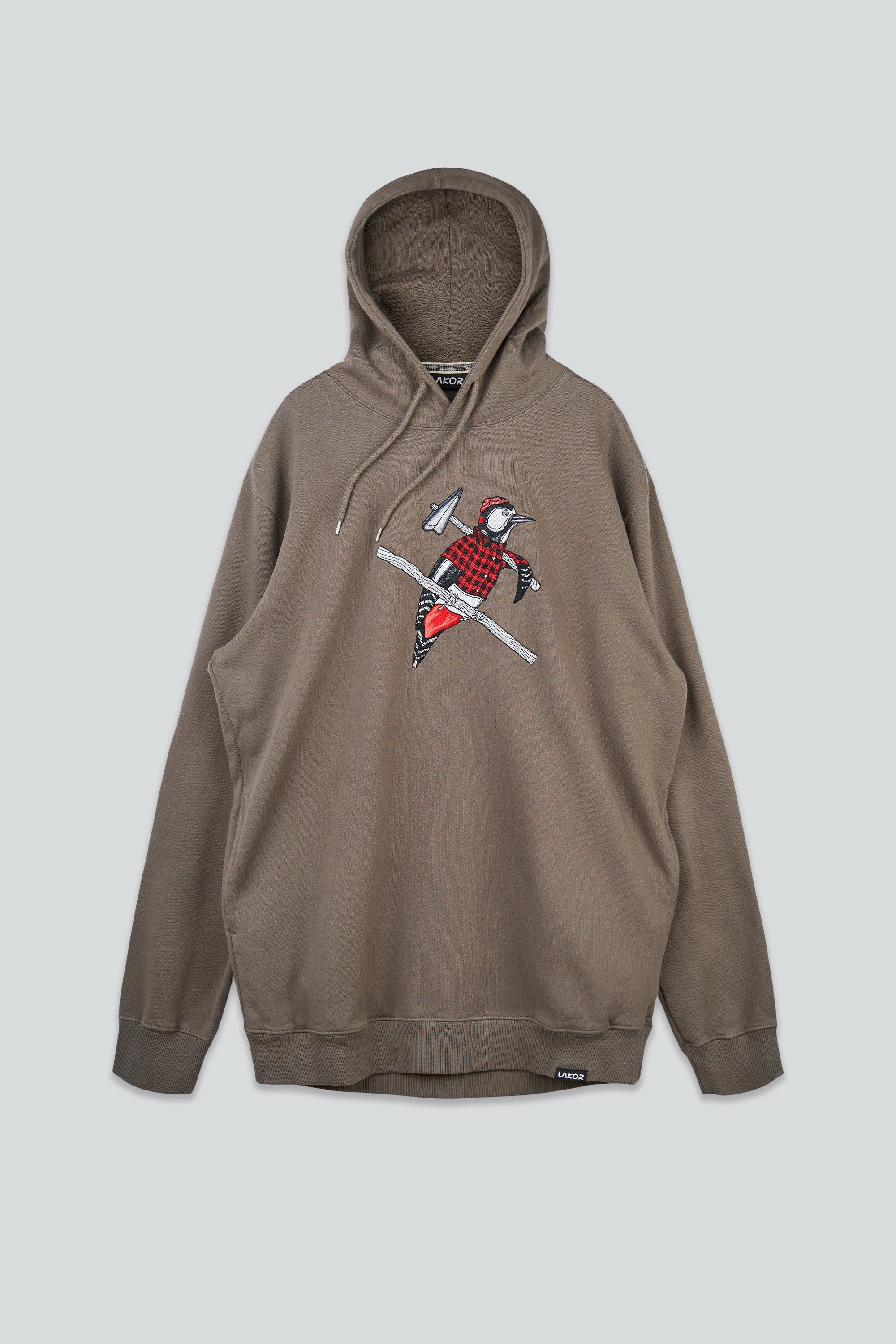woodpecker パーカー スウェット フーディー Woodpecker Hoodie - Morel | LAKOR