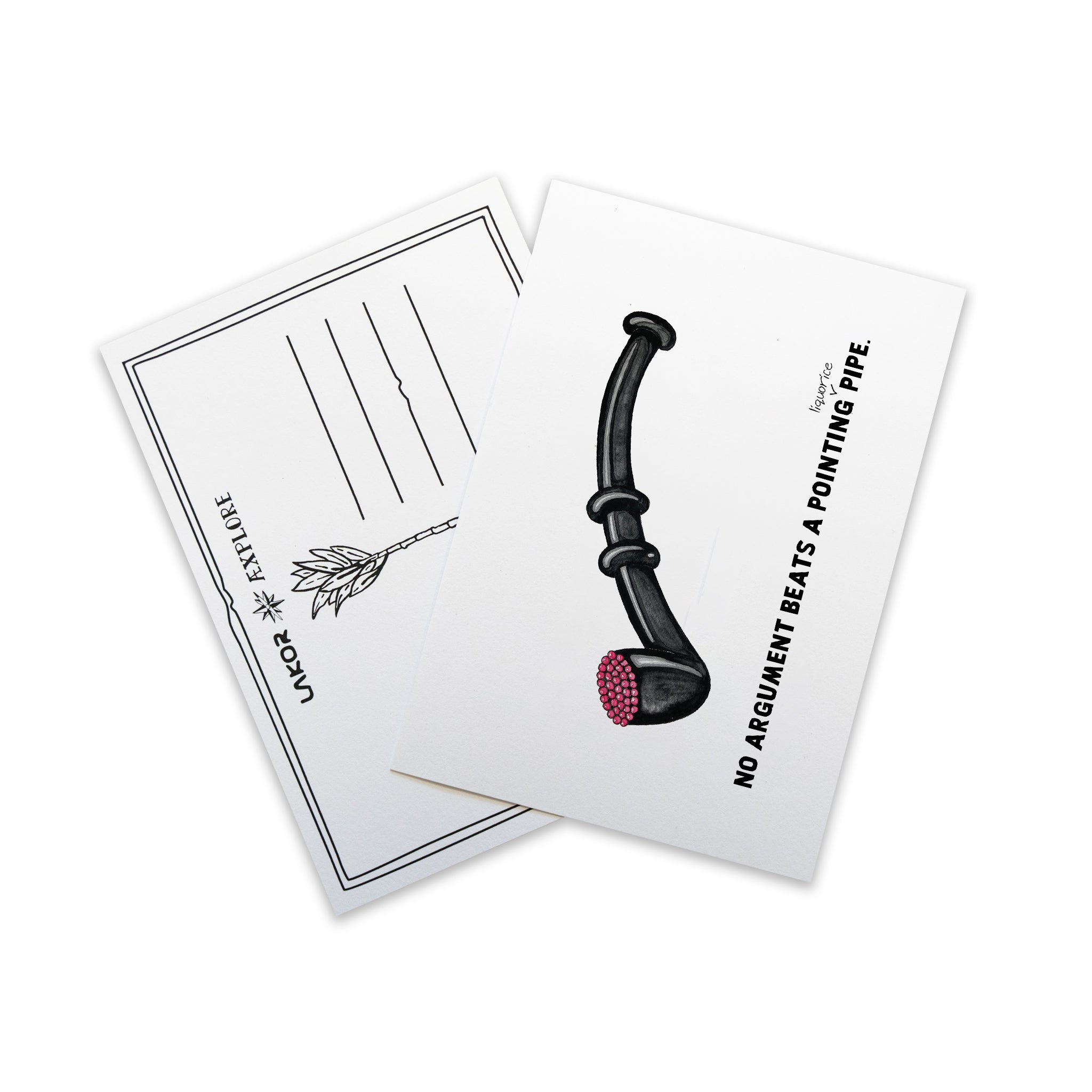 Black Pipe Postcard