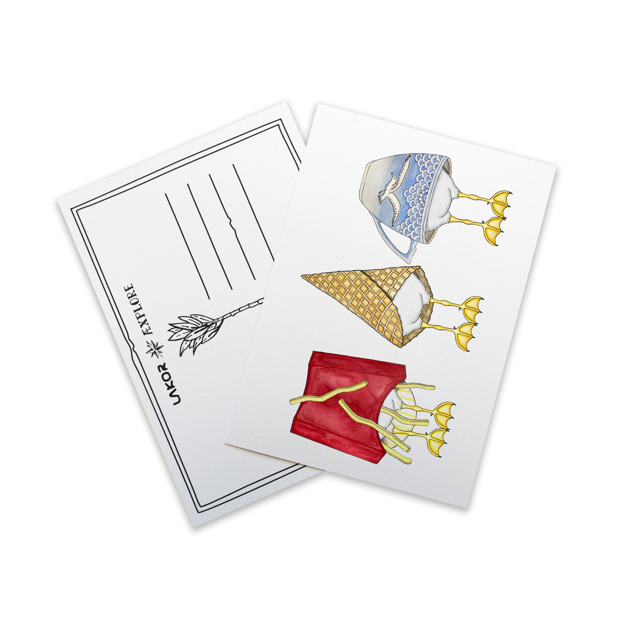 Michelin Birds Postcard