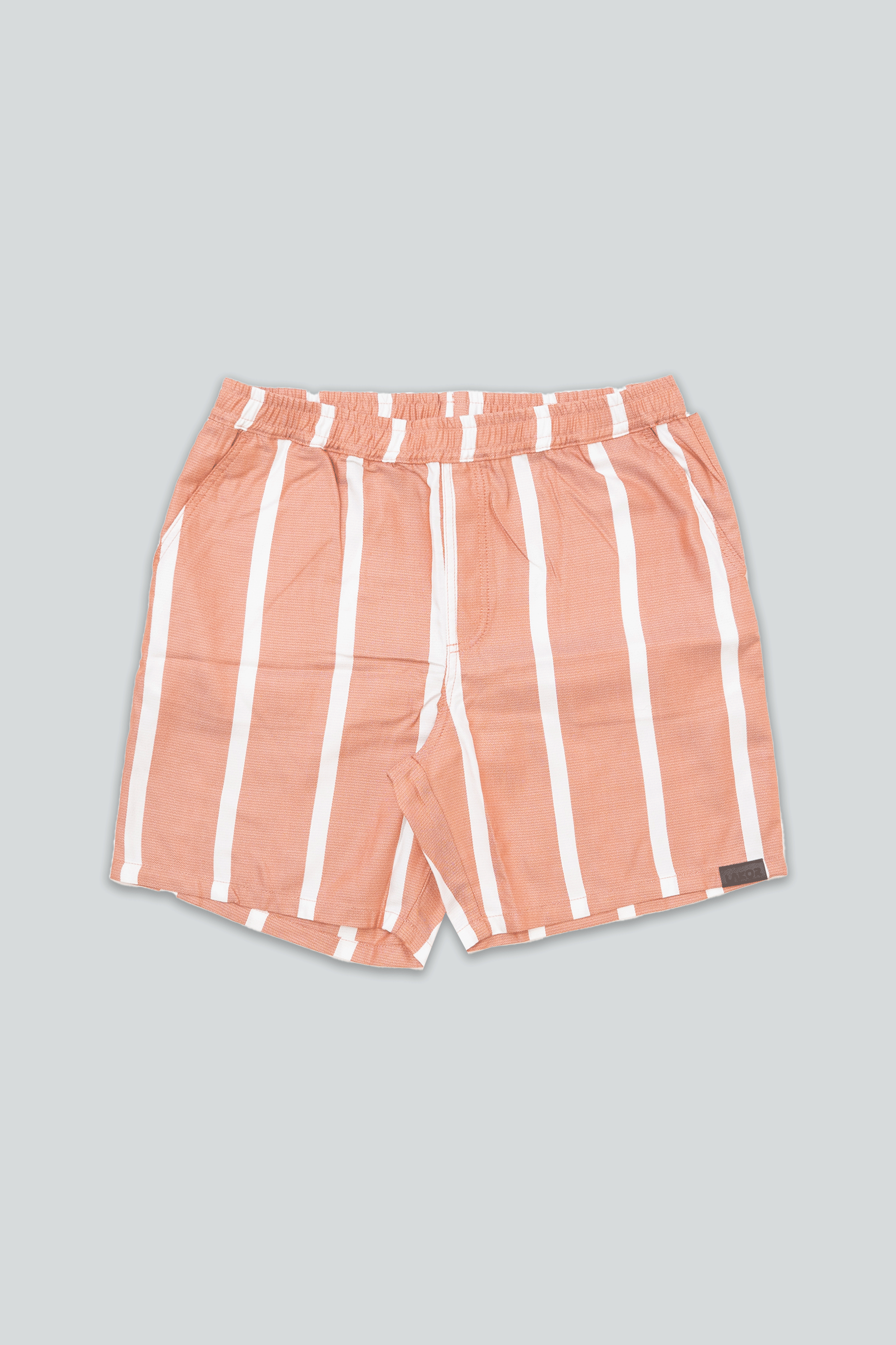 【NOICE】 W MOROCCO STRIPED SHORTS / 追跡付 Wide Stripe Shorts (Mango) | LAKOR
