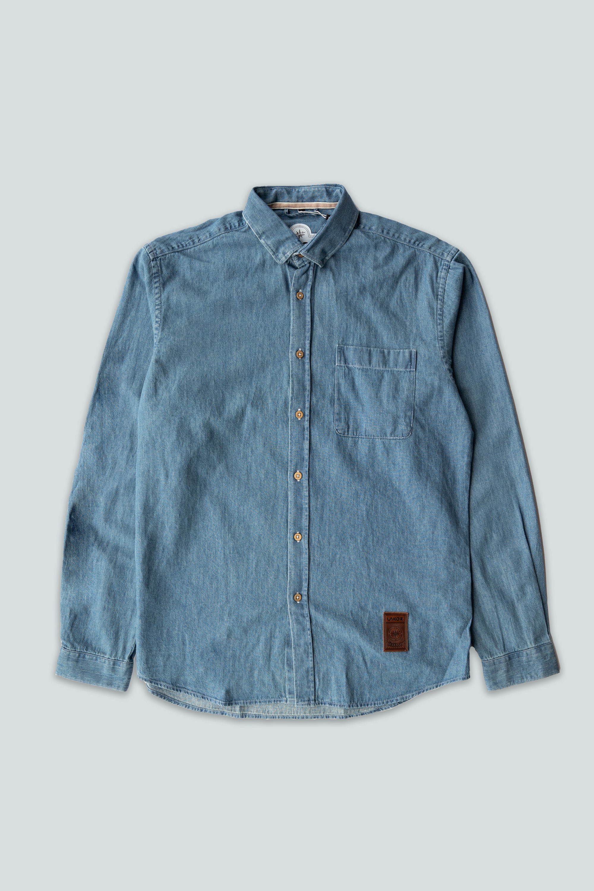 Organic Denim Shirt (Medium Blue)