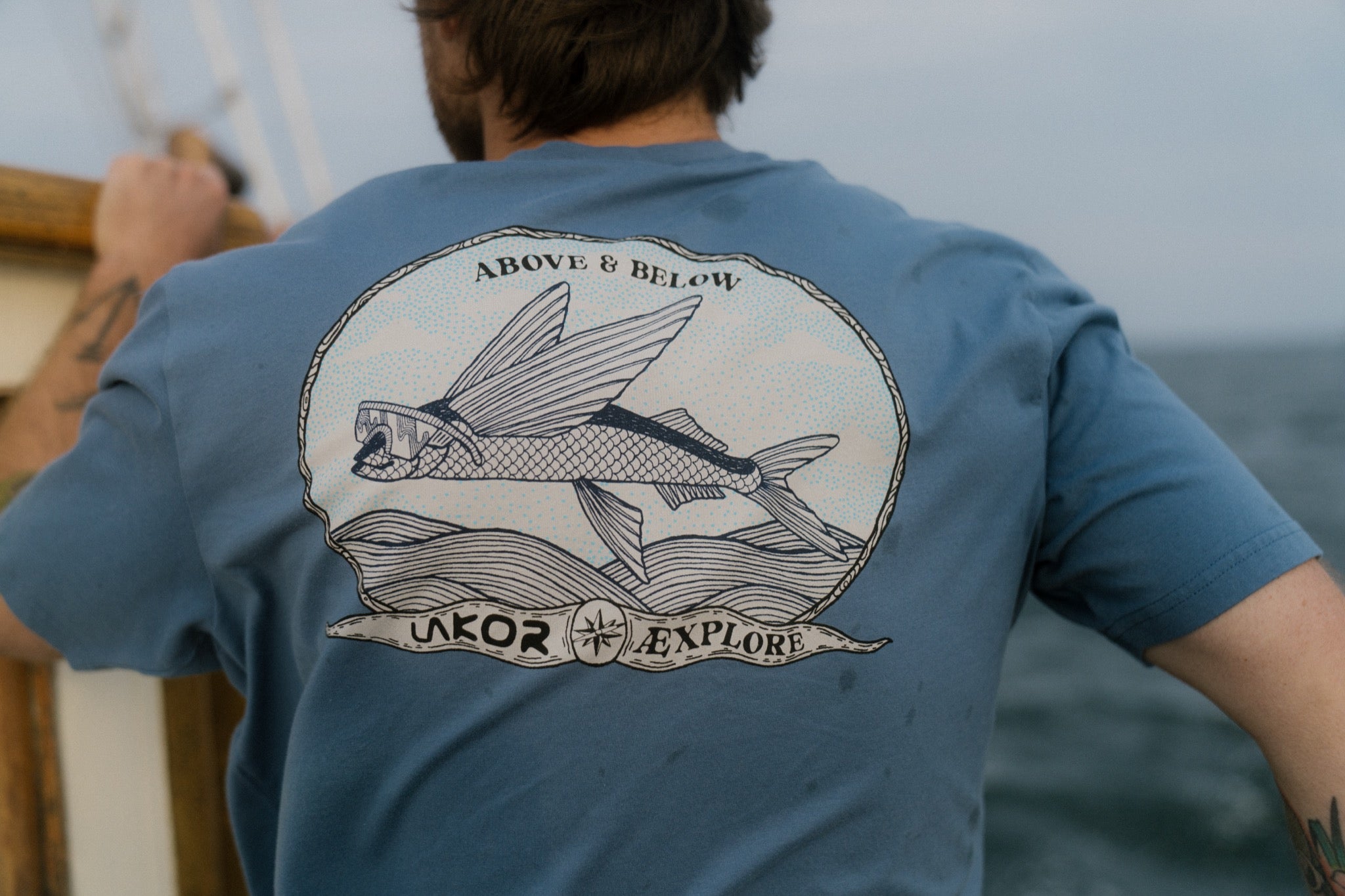 LAKOR Above and Below Back T-shirt T-Shirt Bering Sea