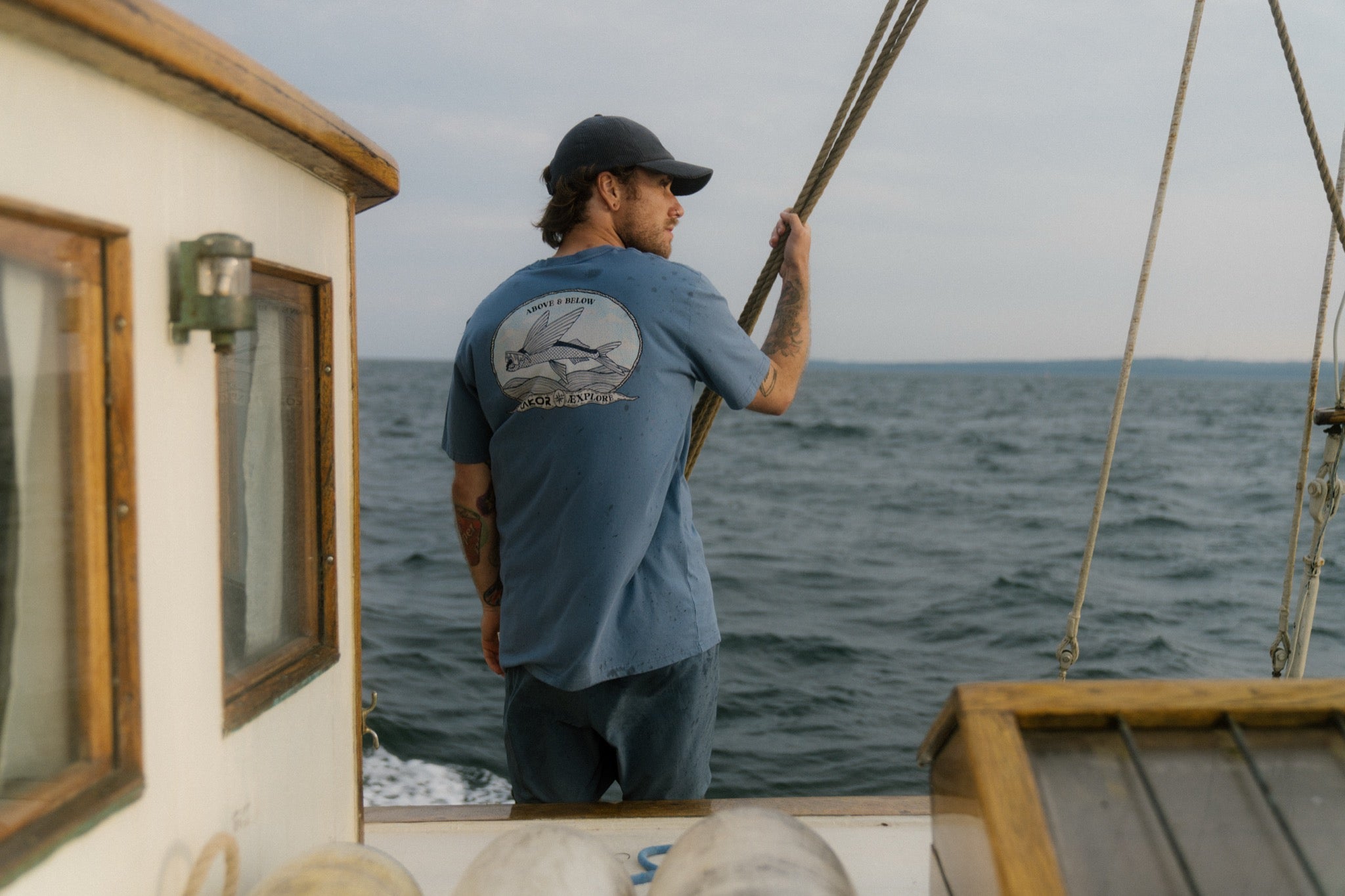 LAKOR Above and Below Back T-shirt T-Shirt Bering Sea