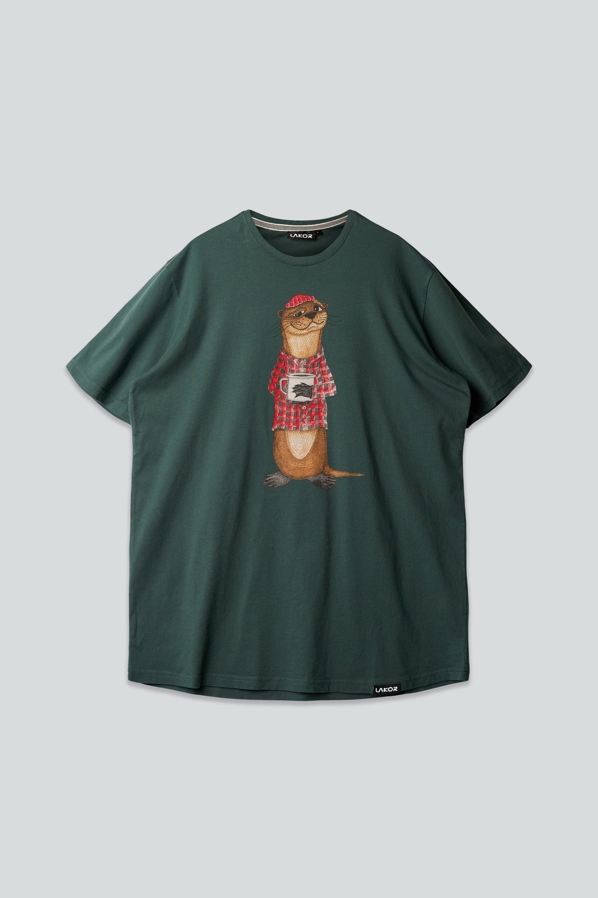 LAKOR An Otter Coffee T-shirt T-Shirt Green Gables