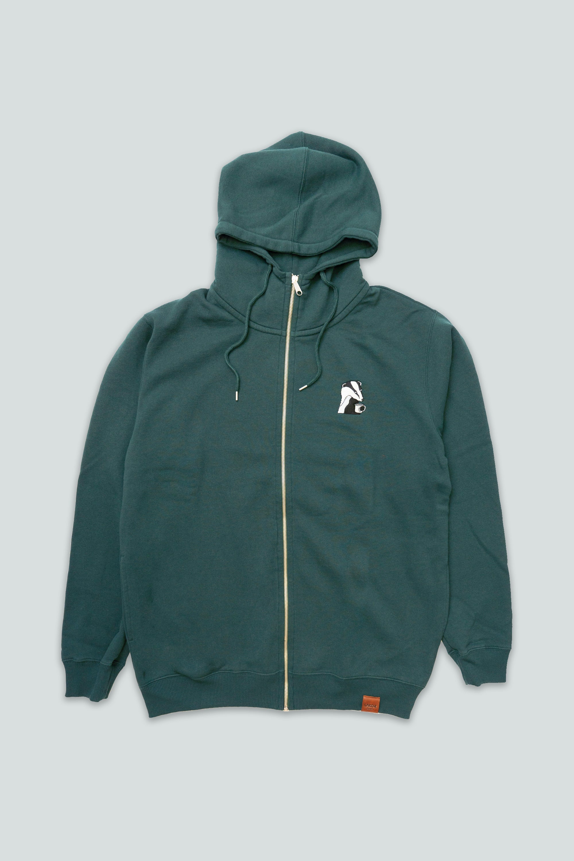 LAKOR Badger Break Hoodie Sweatshirt Forest Green