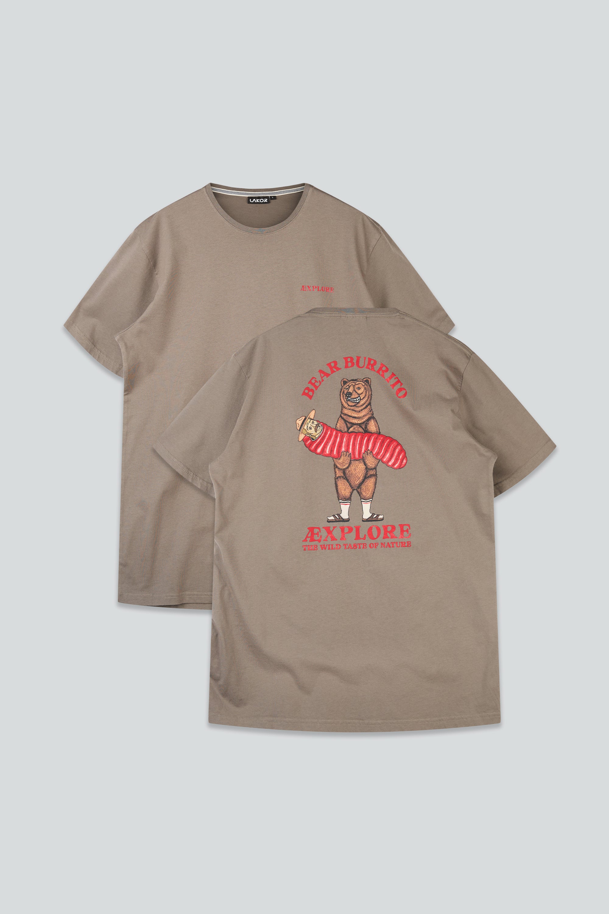 Bear Burrito T-shirt (Morel)
