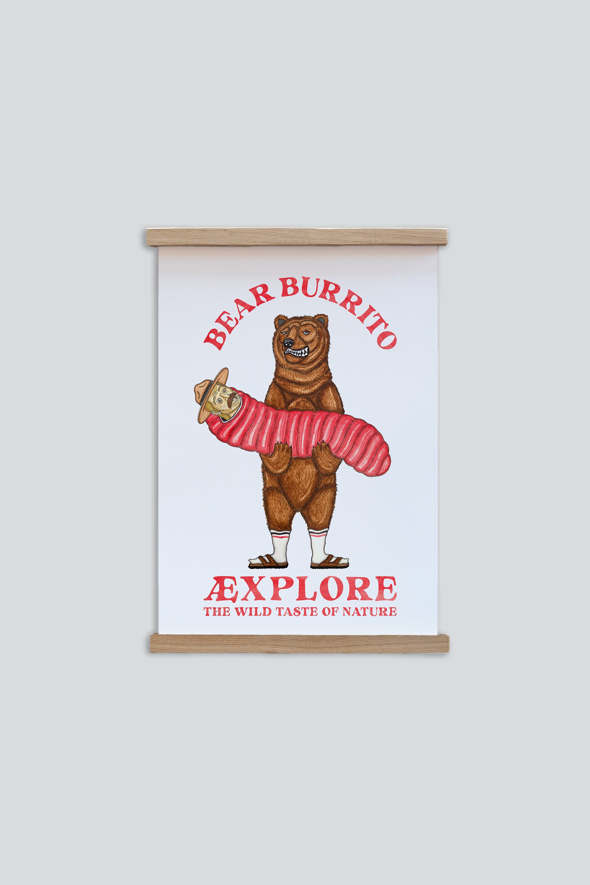 Bear Burrito Poster