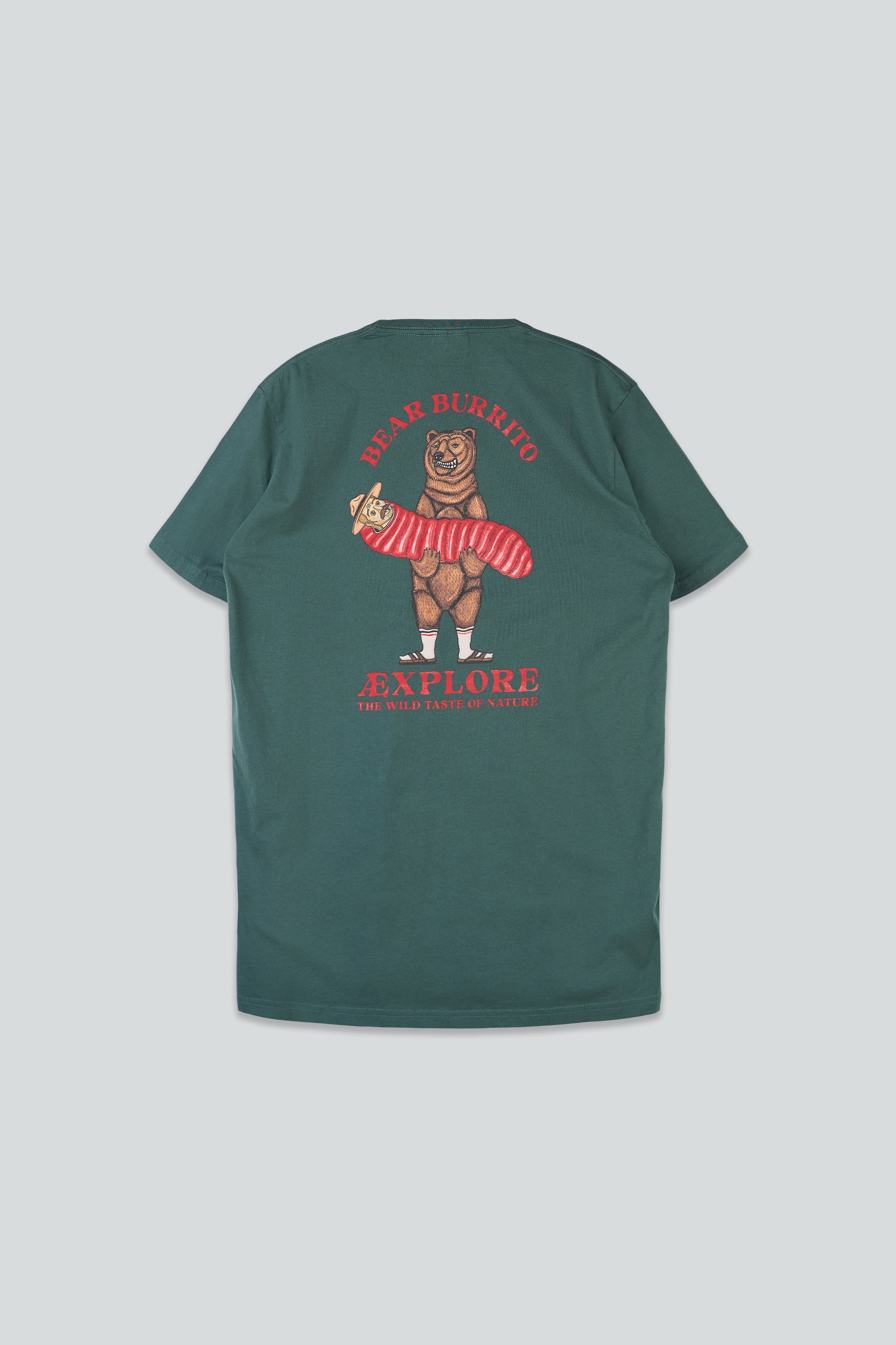 Bear Burrito T-shirt - Green Gables | LAKOR