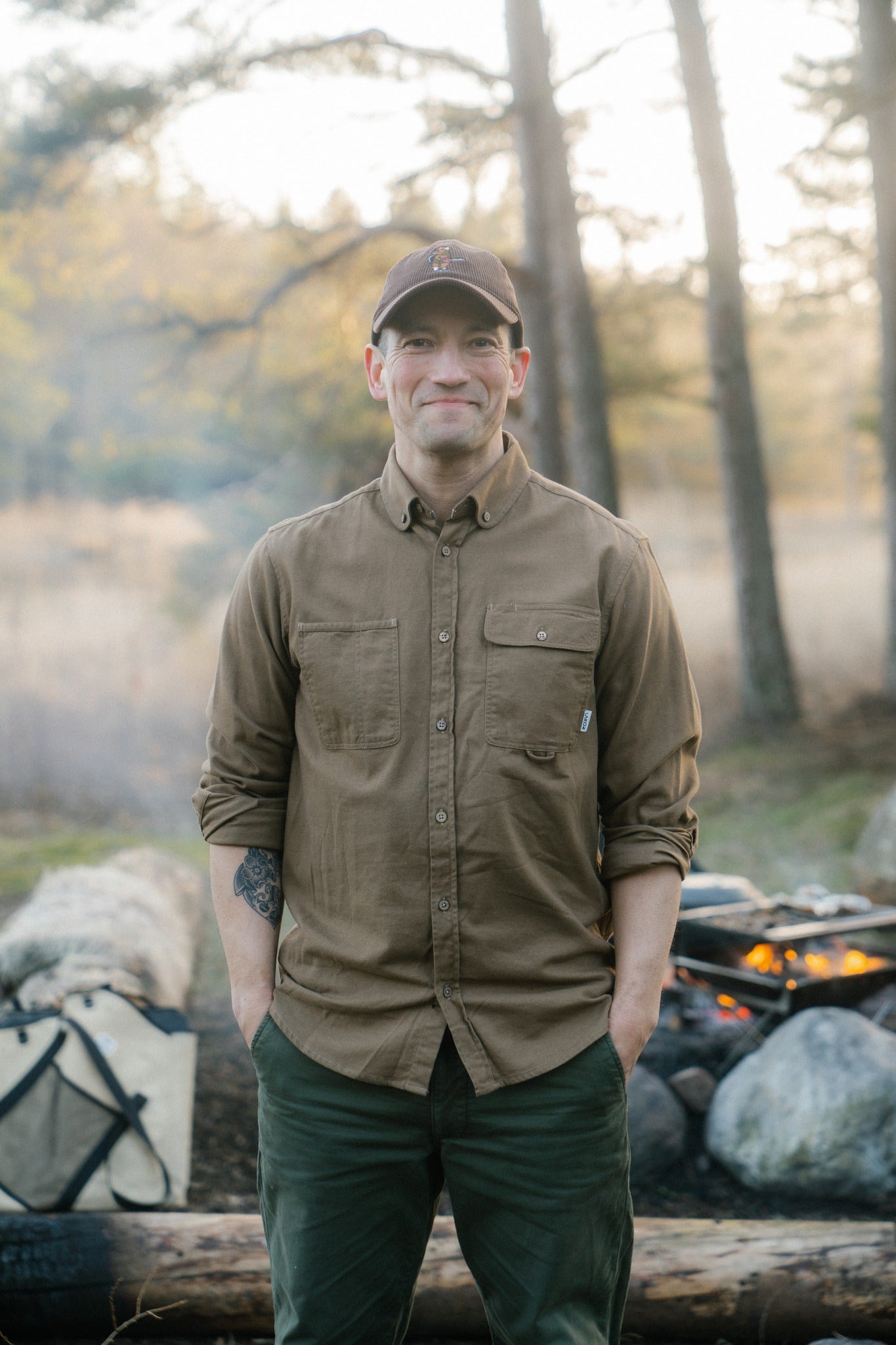LAKOR Beaver Timber Courd Cap Headwear Chocolate Brown