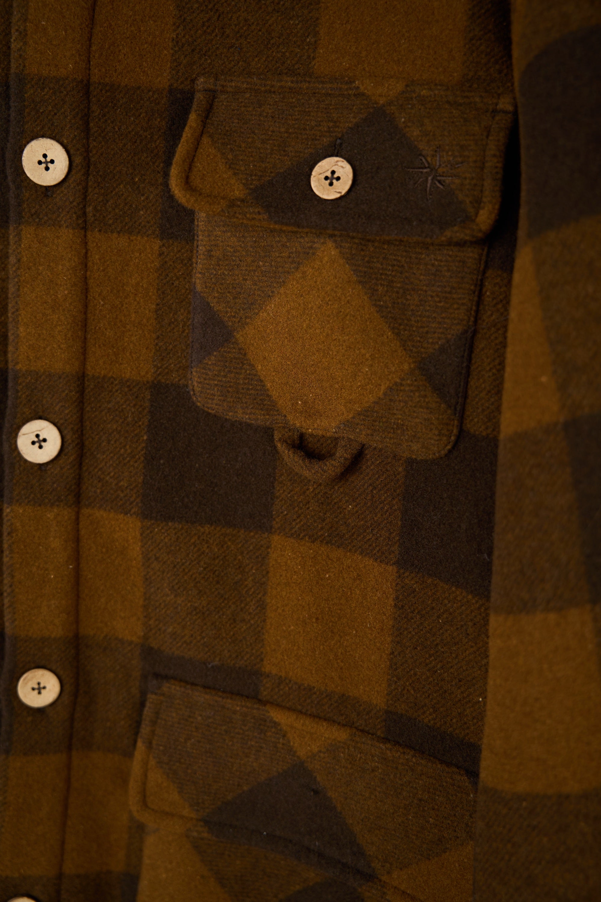 LAKOR Birler Wool Jacket Jacket Coffee Bean/Monk's Robe