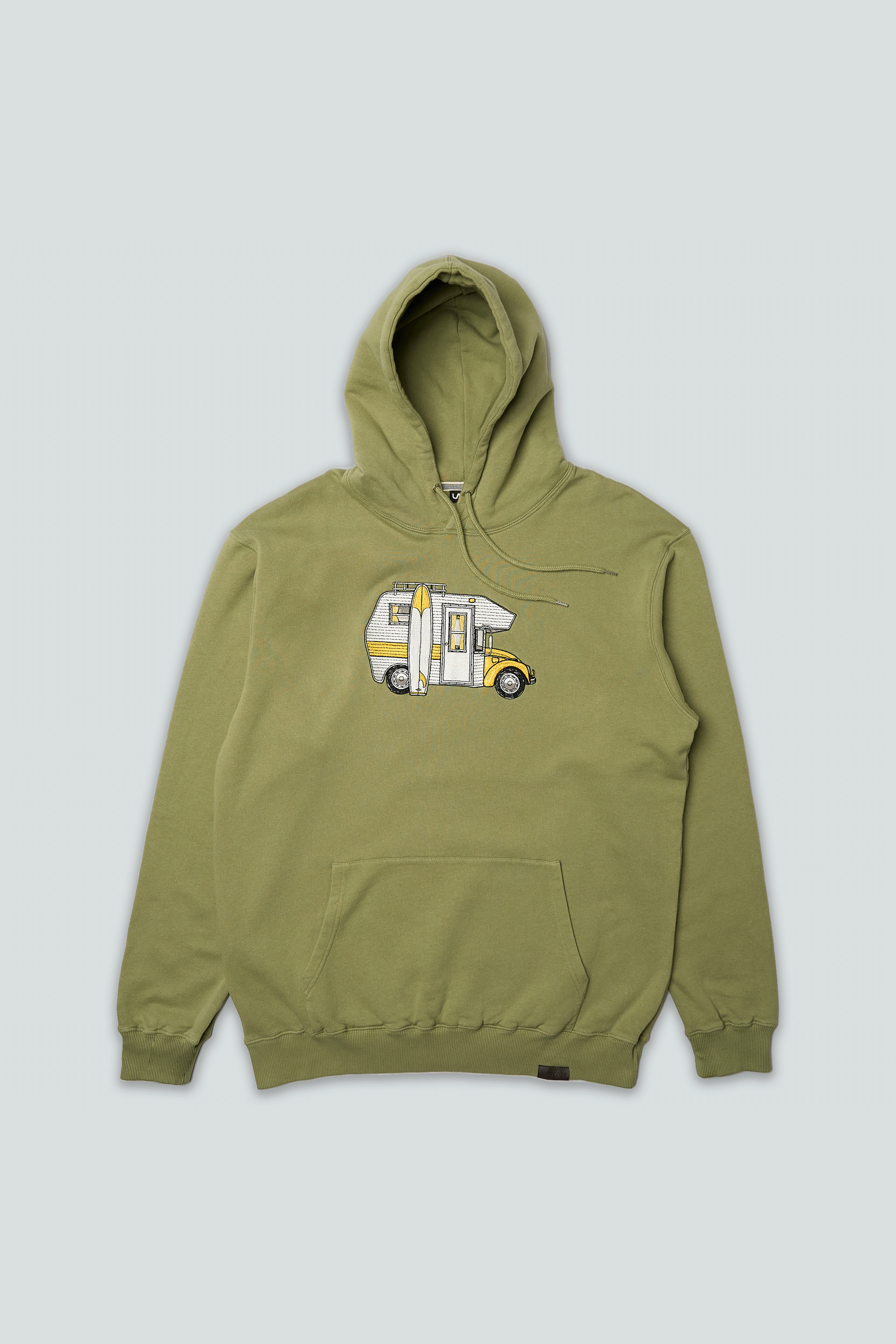 LAKOR Camper Car Hoodie Sweatshirt Oil Green