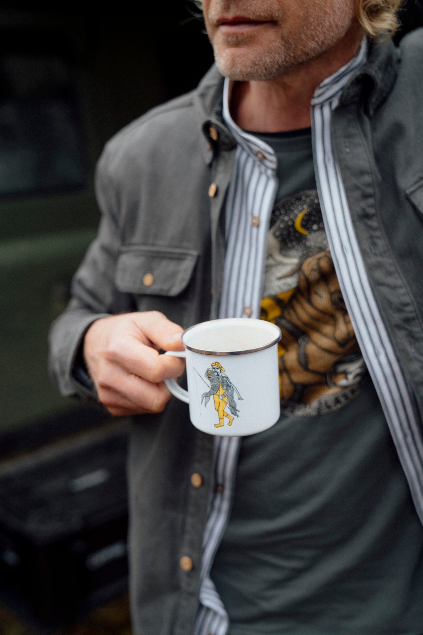 LAKOR Catch Of A Lifetime Emaljekrus Mug White