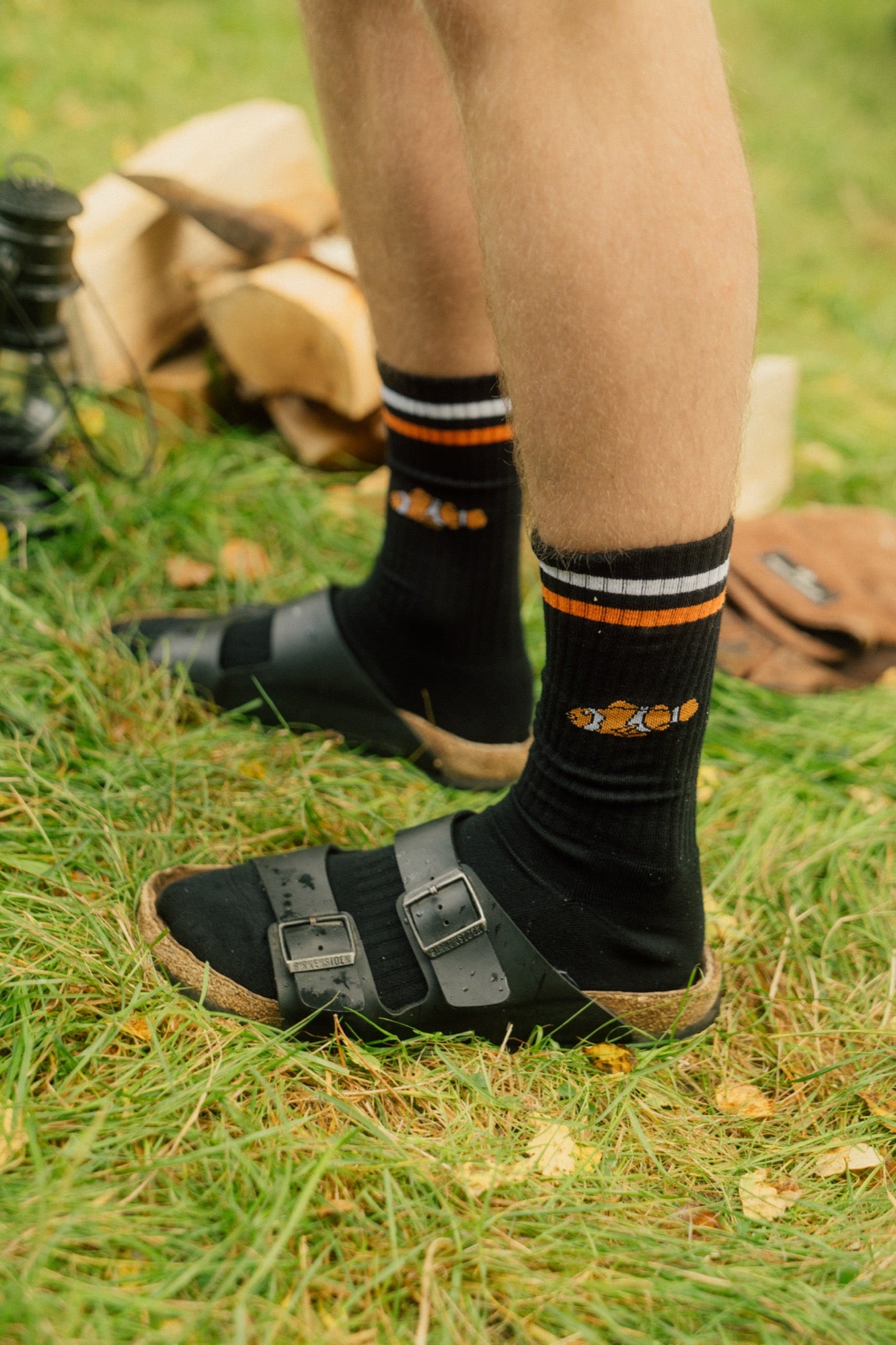 LAKOR Clown Fish Tennis Socks Tennis Socks Black