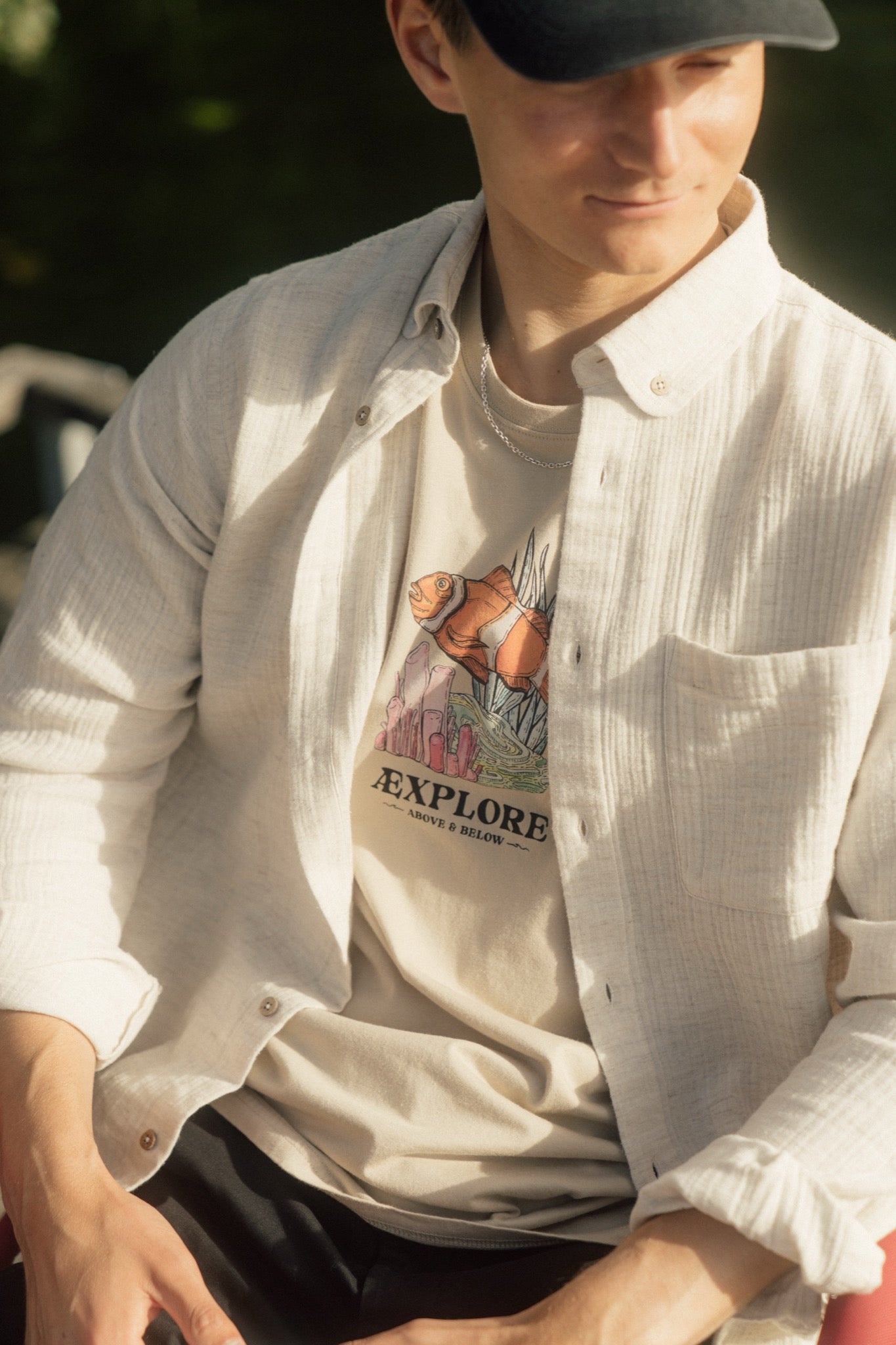 LAKOR Clownfish Garden T-shirt T-Shirt White Pepper