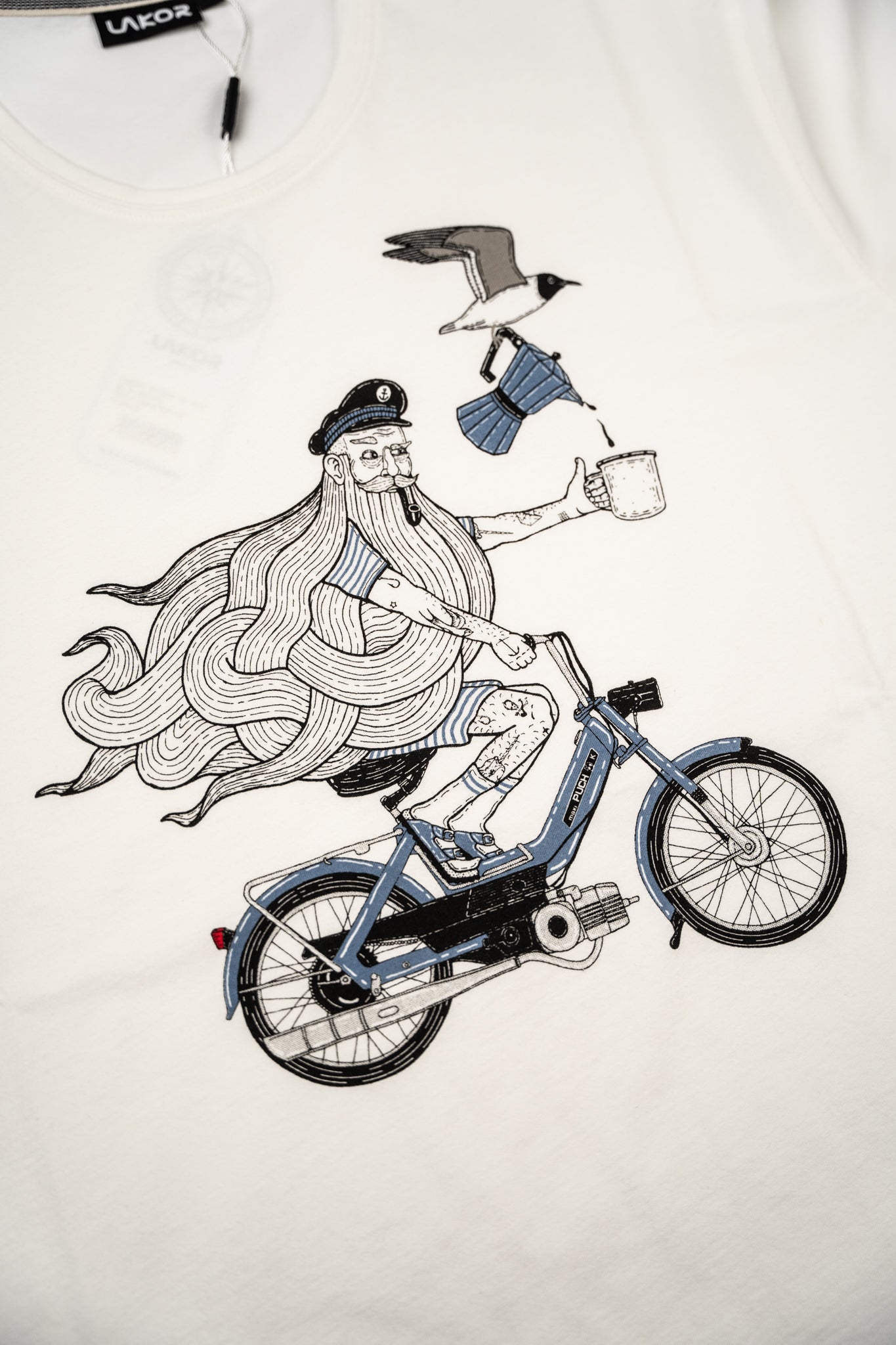 LAKOR Coffee On the Go T-shirt T-Shirt Star White