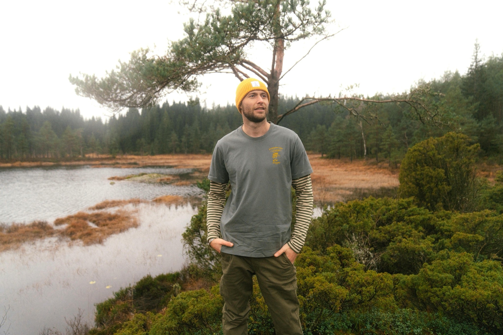 LAKOR Cotton Beanie Headwear Yellow