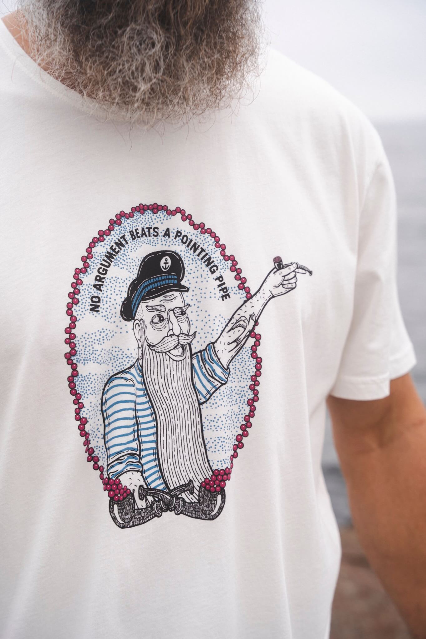 LAKOR End of Discussion T-shirt T-Shirt Star White