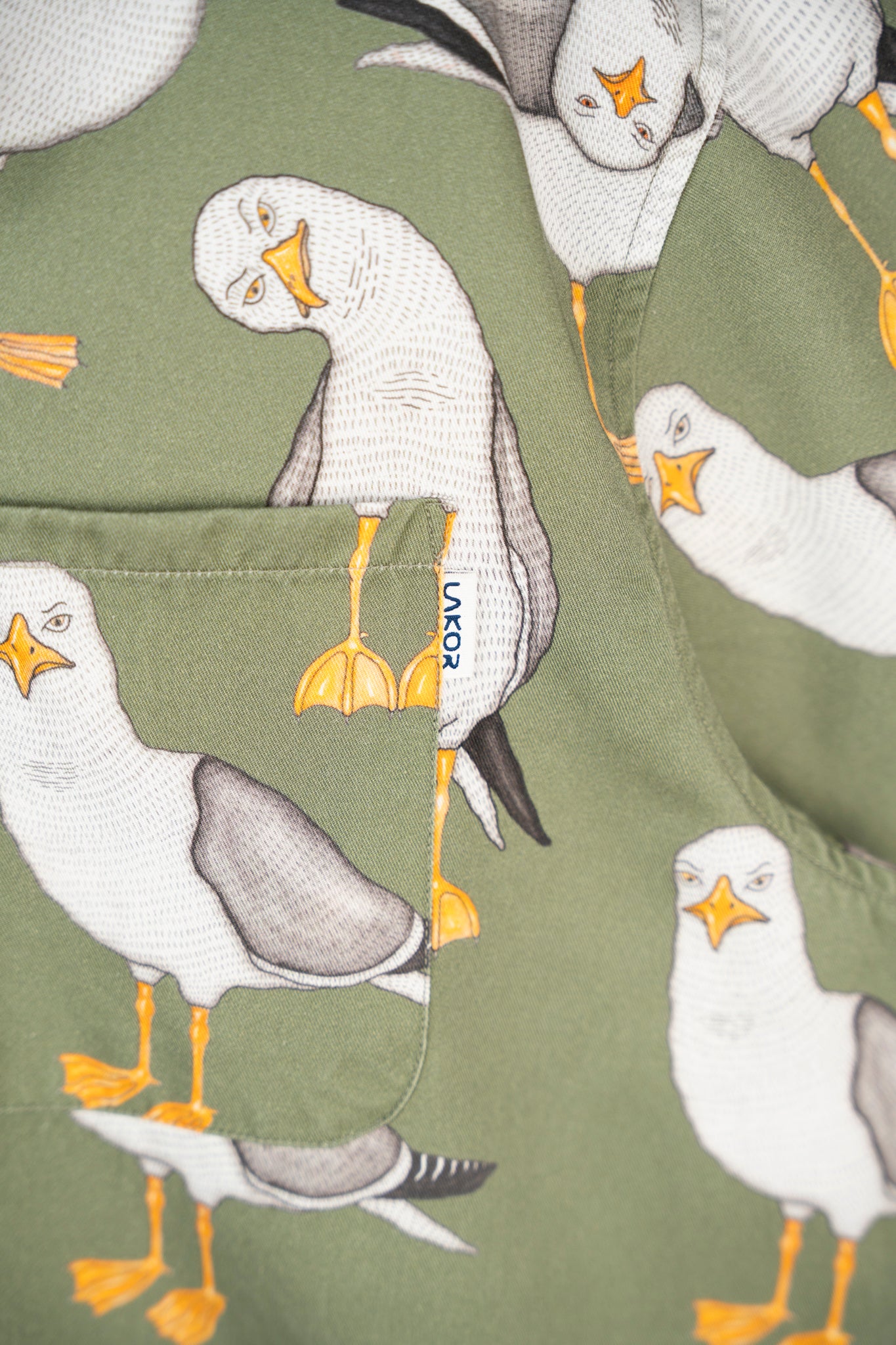 Flipping The Bird Short Sleeve Shirt - Sea Spray | LAKOR