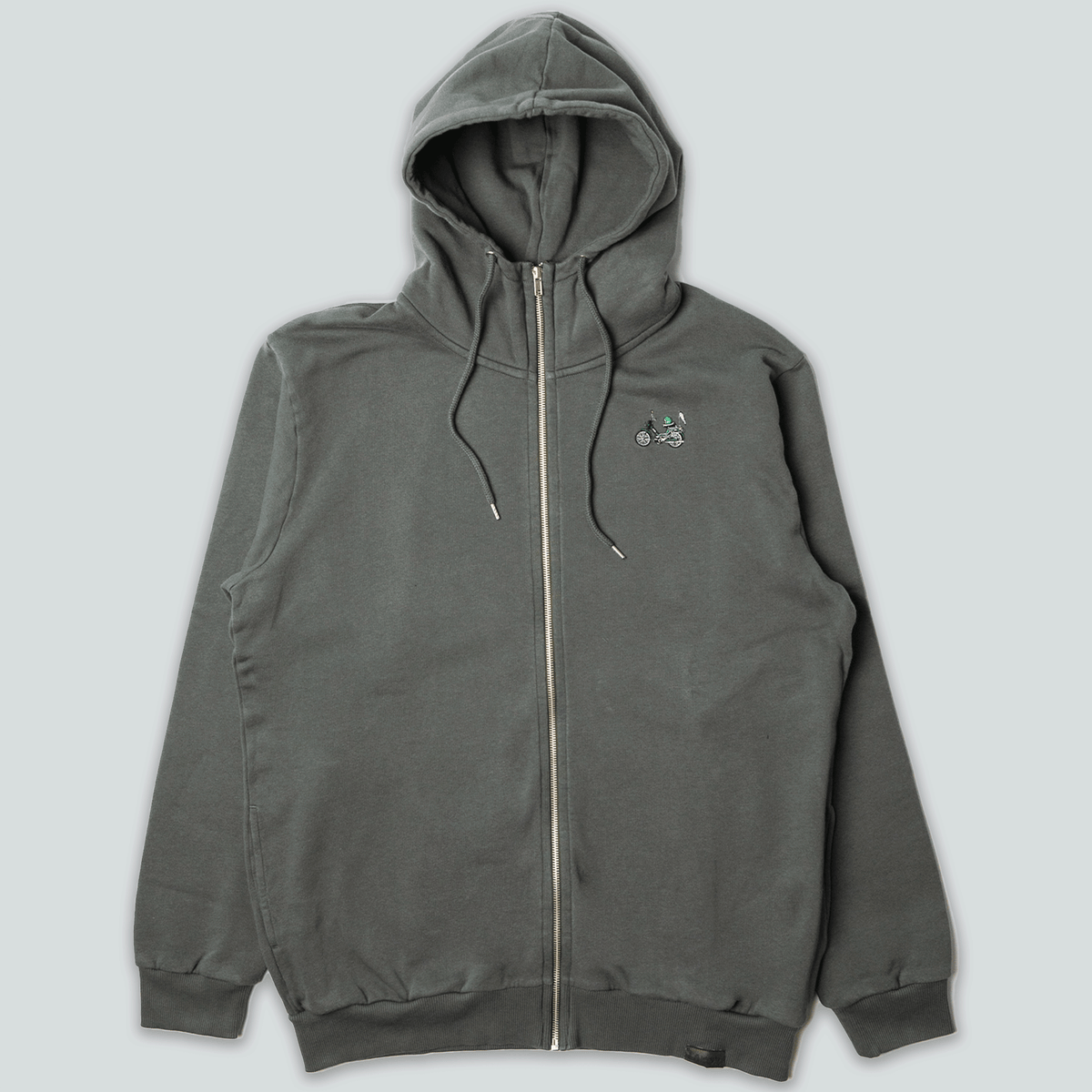 パーカー・フーディ VACANT Archive : 25SS / MORO RIBBED HOOD ZIP-UP (3COLORS) Forest-Maxi-Zip-