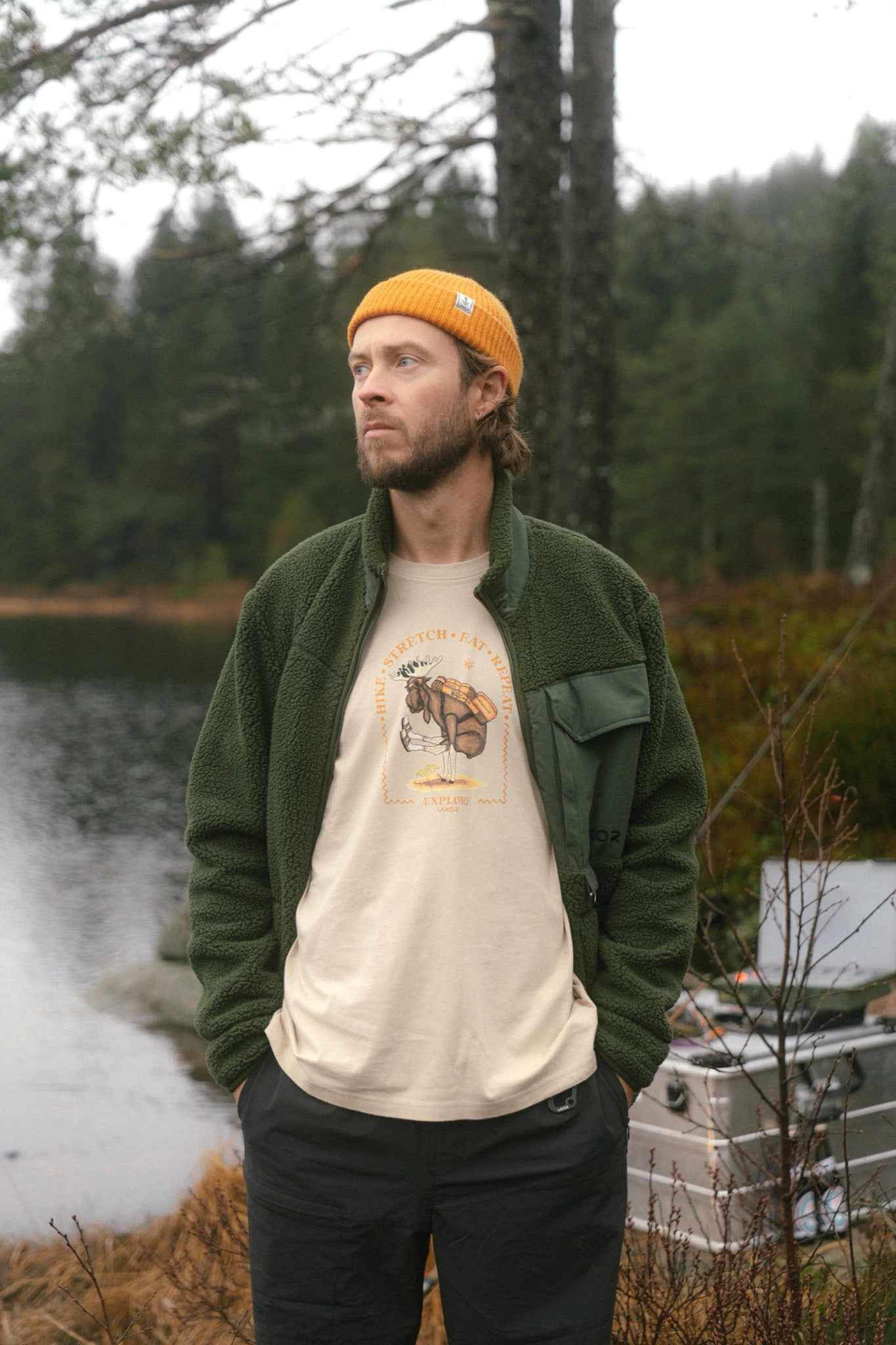 LAKOR Hike Stretch T-shirt T-Shirt White Pepper