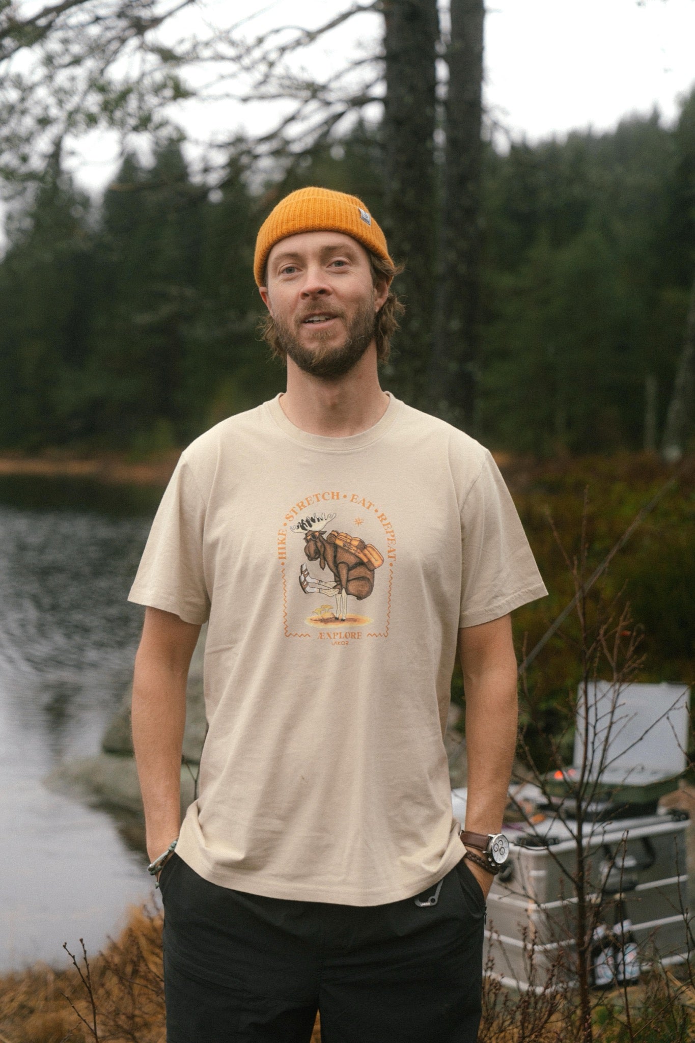 LAKOR Hike Stretch T-shirt T-Shirt White Pepper