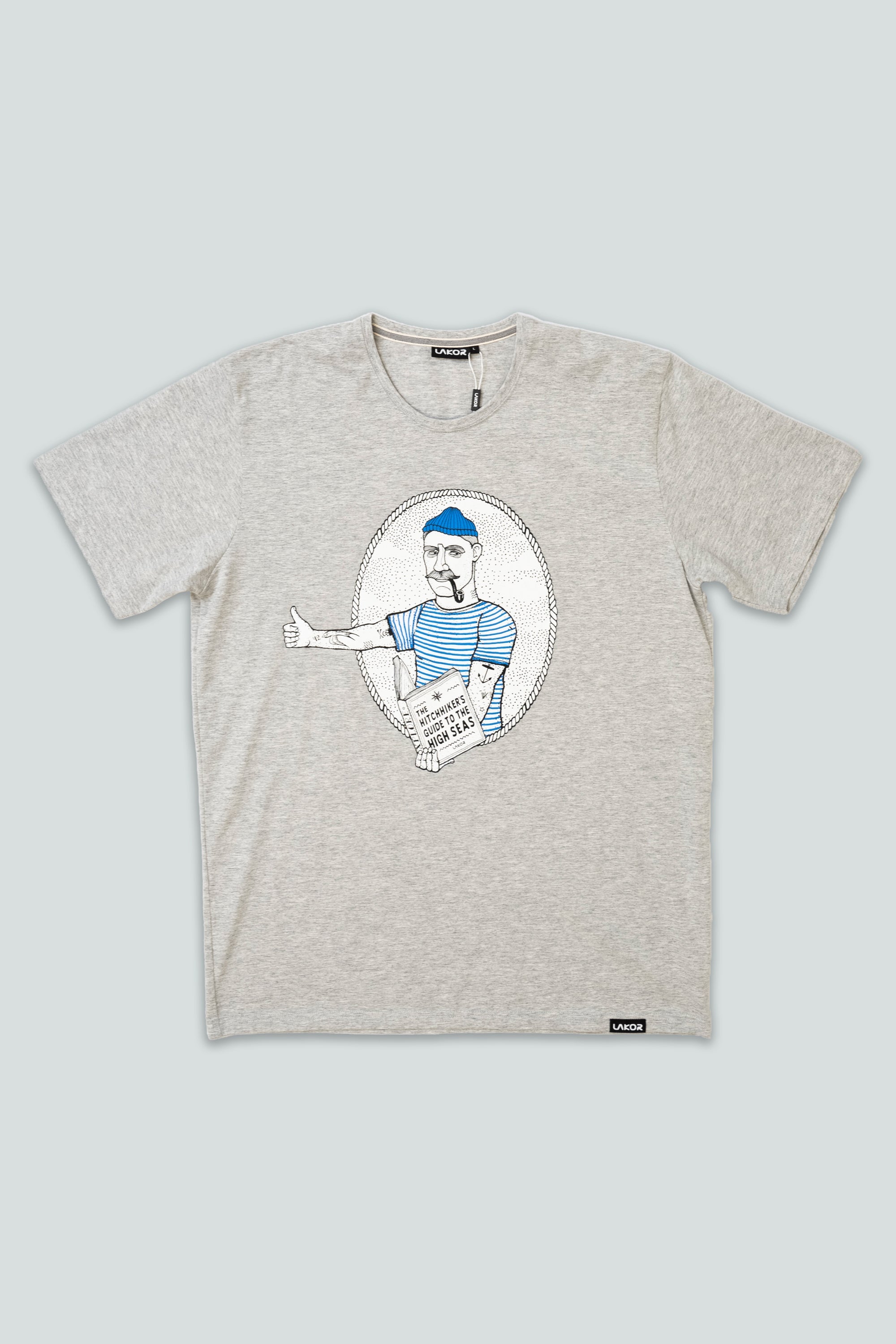LAKOR Hitchhiker T-shirt T-Shirt Light Grey Melange