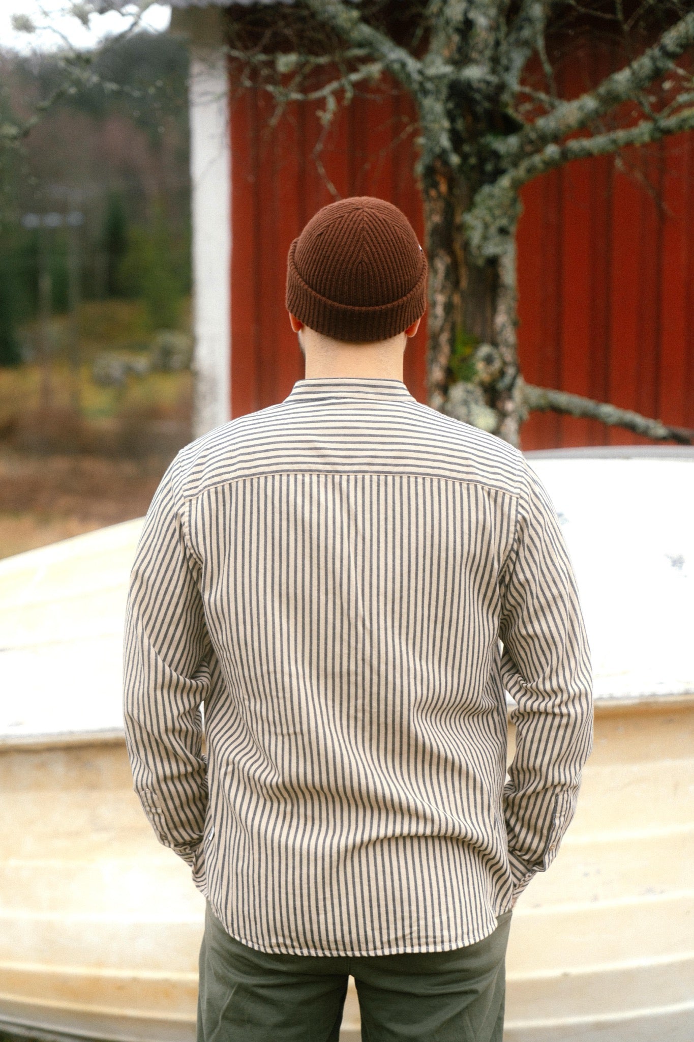 LAKOR Kløvedal Shirt Shirt Blueberry/White Pepper
