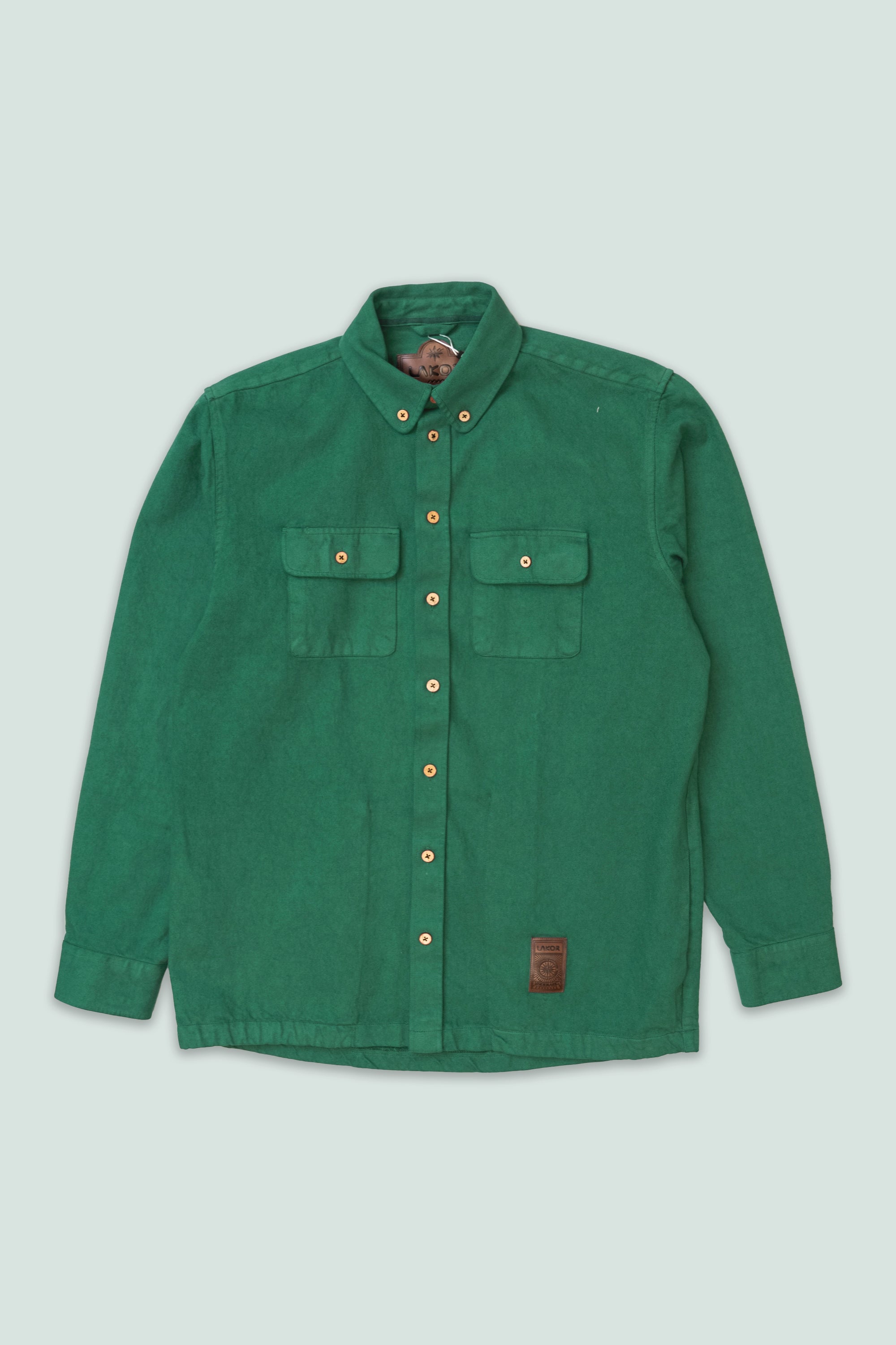 LAKOR Knokkel Shirt Overshirt Green