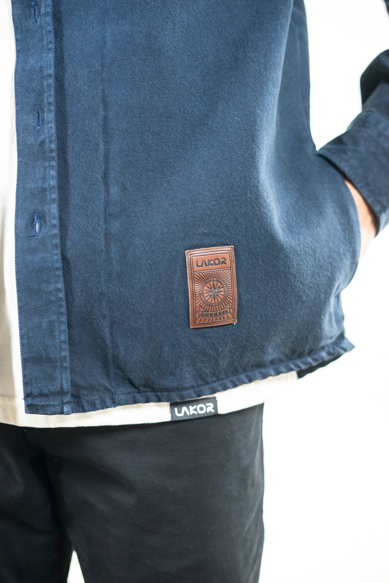 LAKOR Knokkel Shirt Overshirt Navy