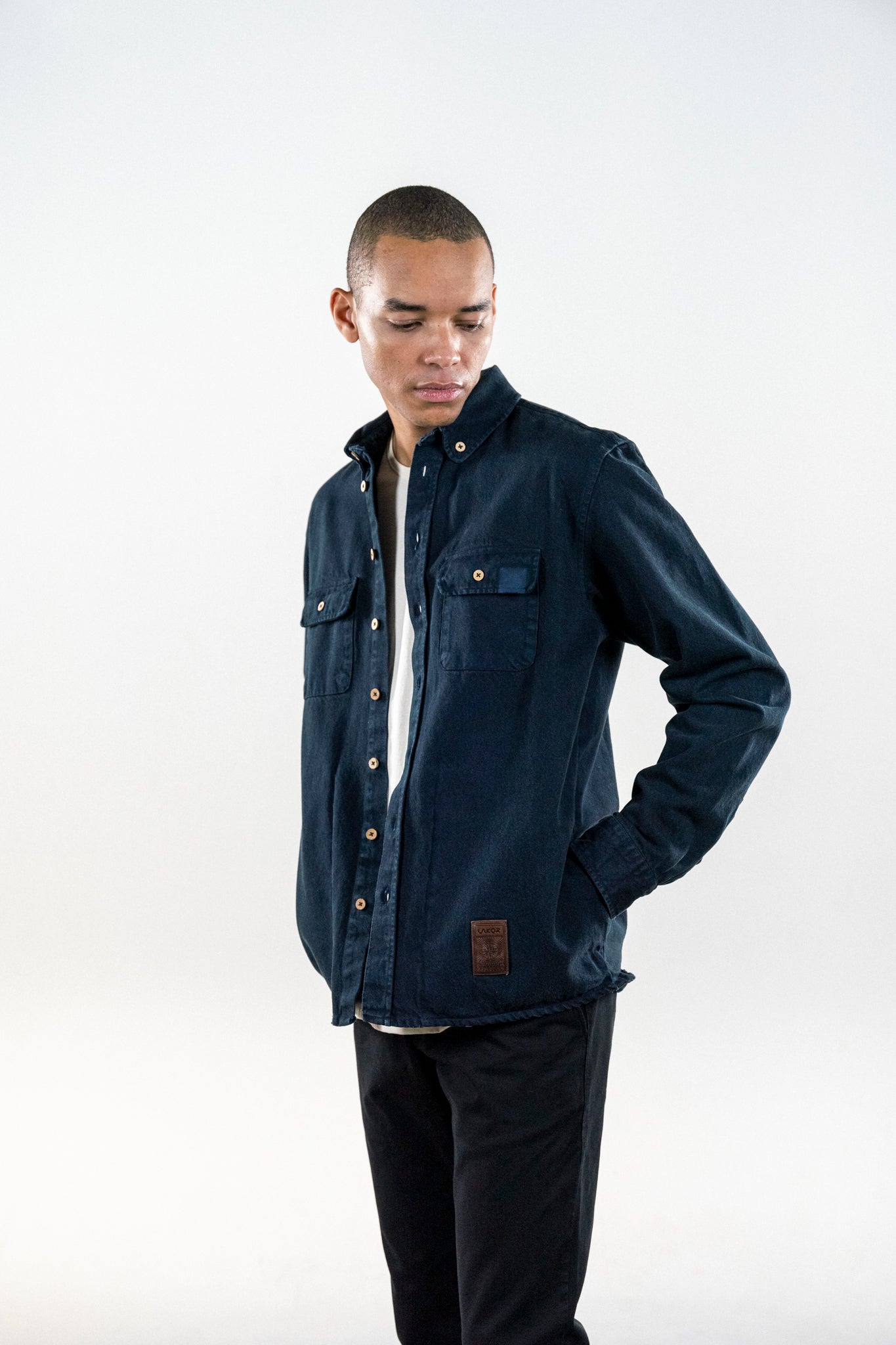 LAKOR Knokkel Shirt Overshirt Navy