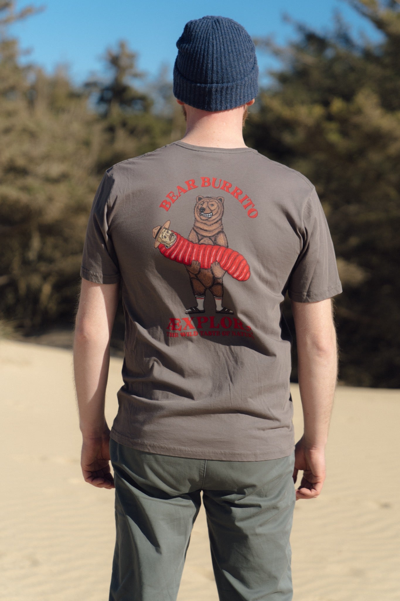 Bear Burrito T-shirt (Morel)