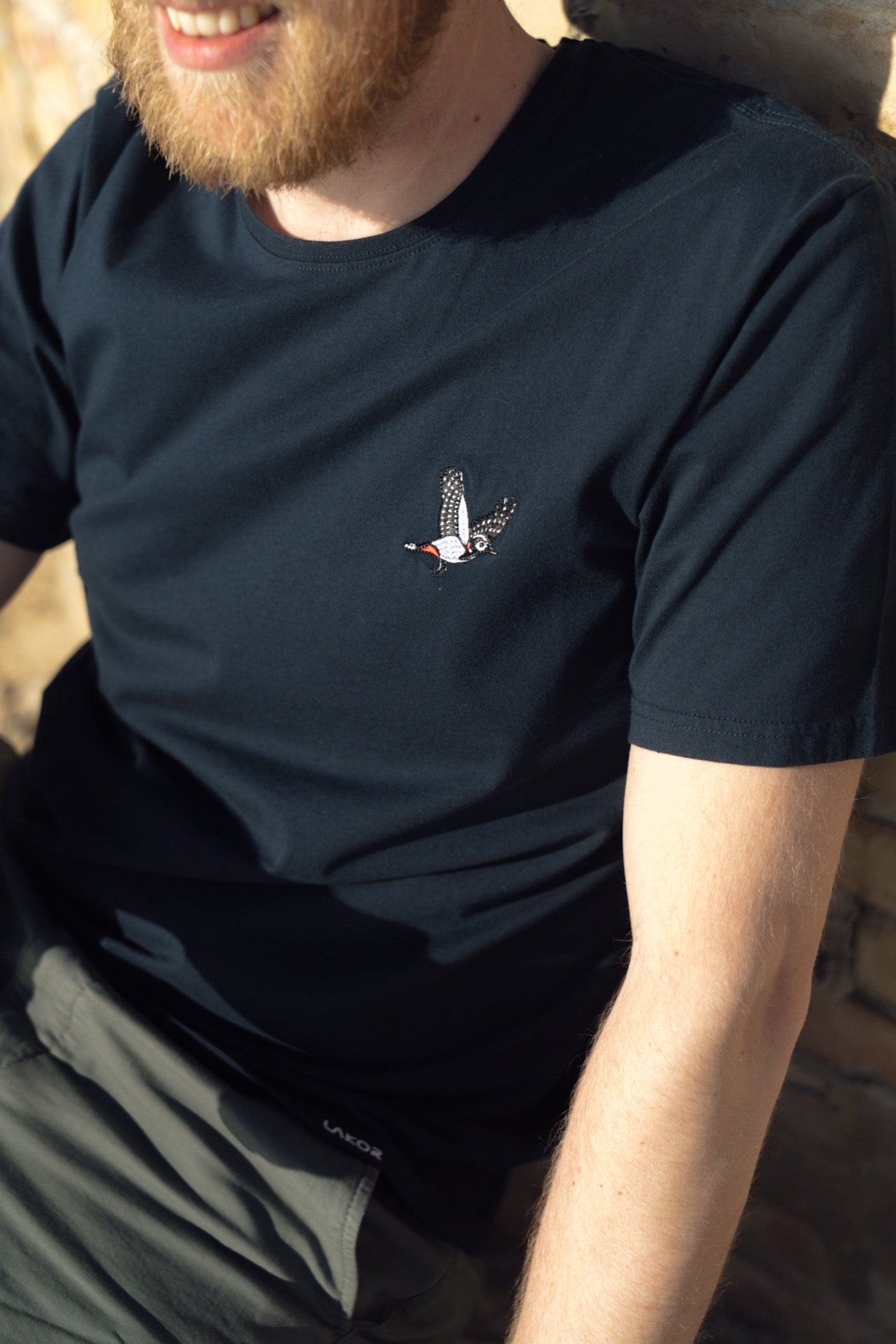 Mini Flying Woodpecker T-shirt (Blueberry)