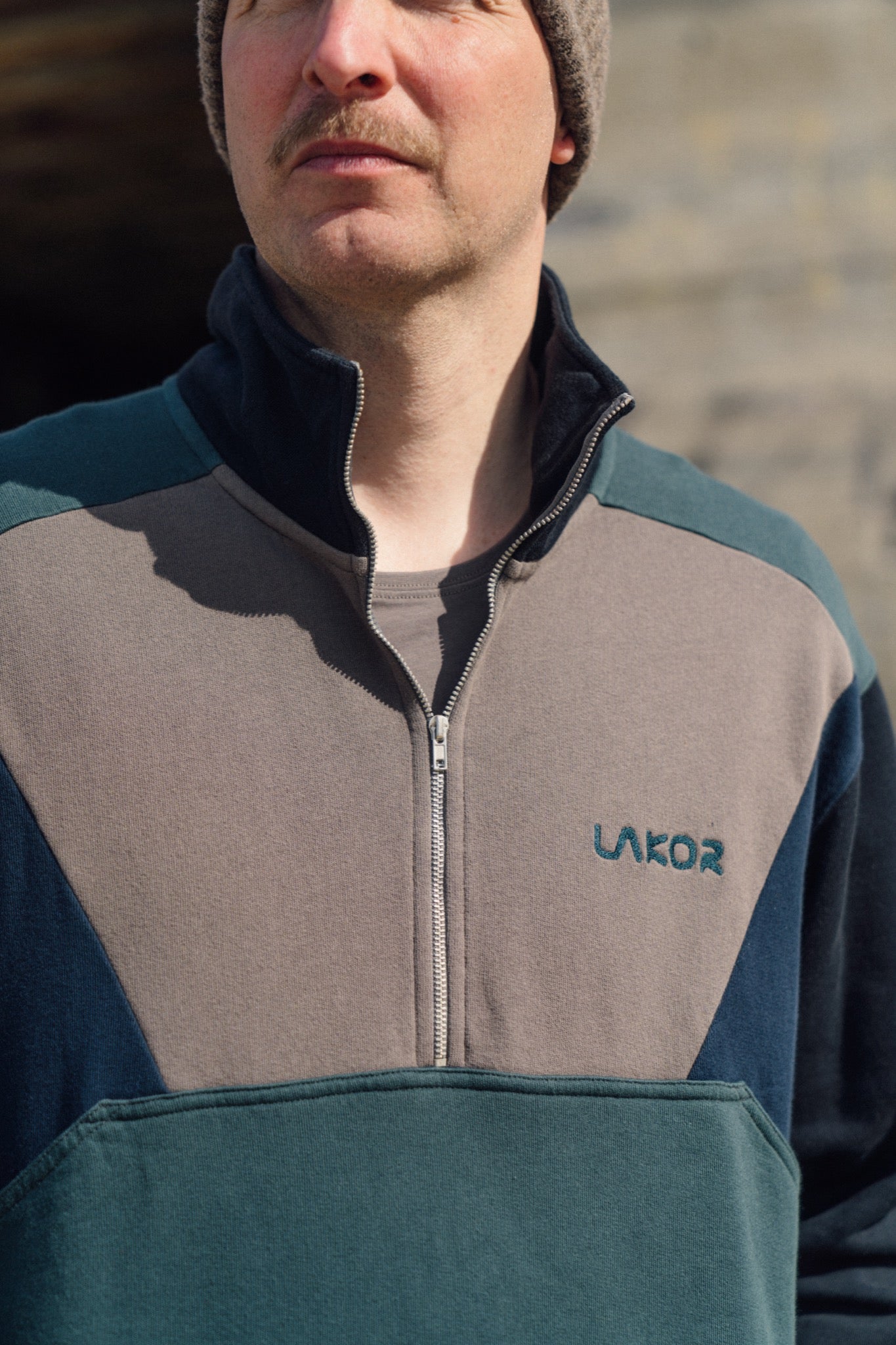 Colorblock Half Zip