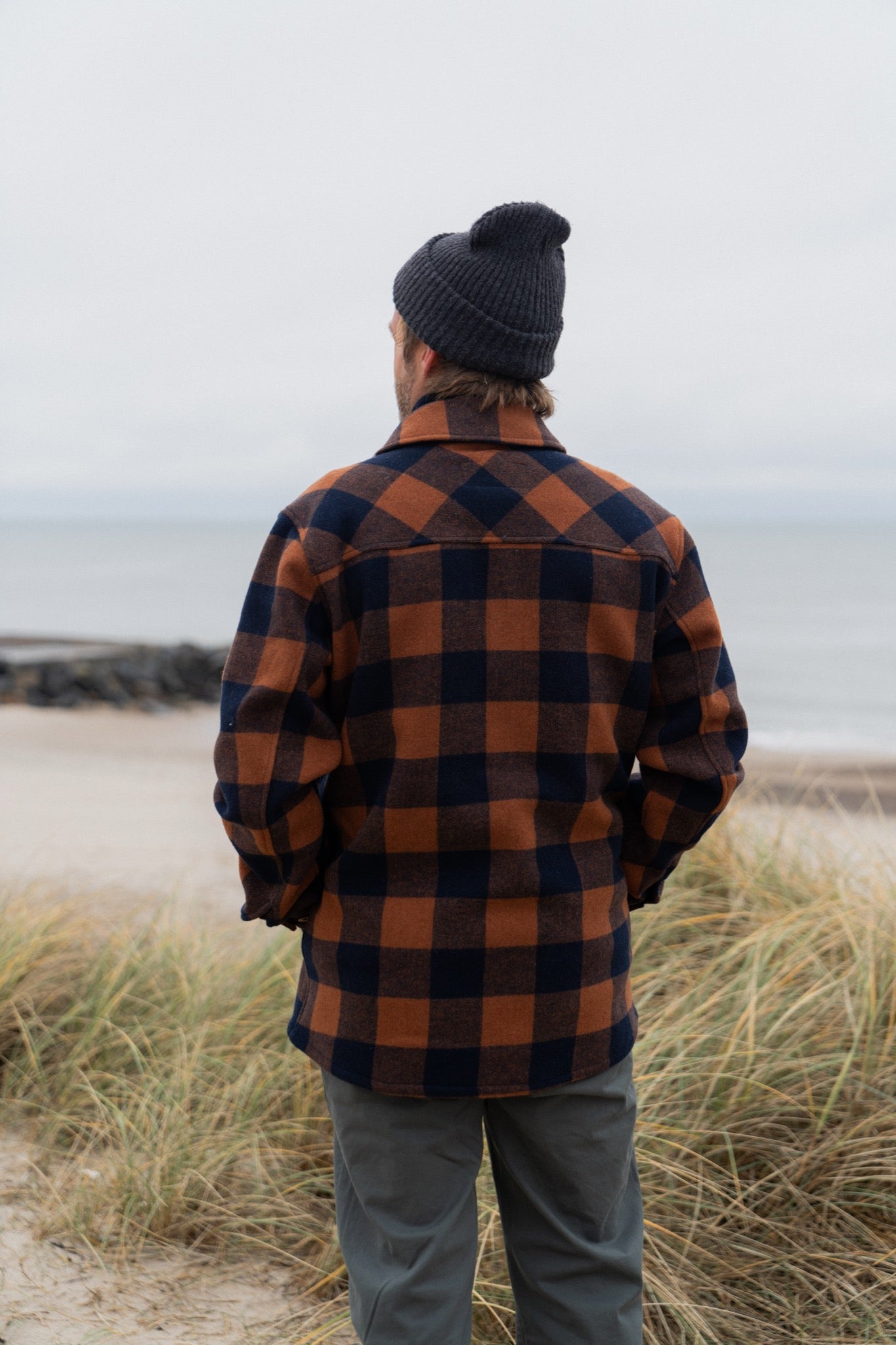 Birler Wool Jacket (Blueberry/Mocha Bisque)