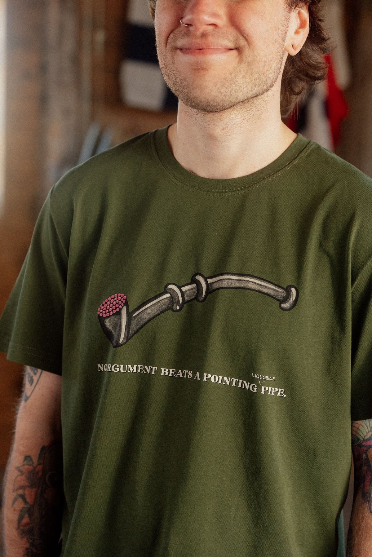 LAKOR Lakridspibe T-shirt T-Shirt Rifle Green
