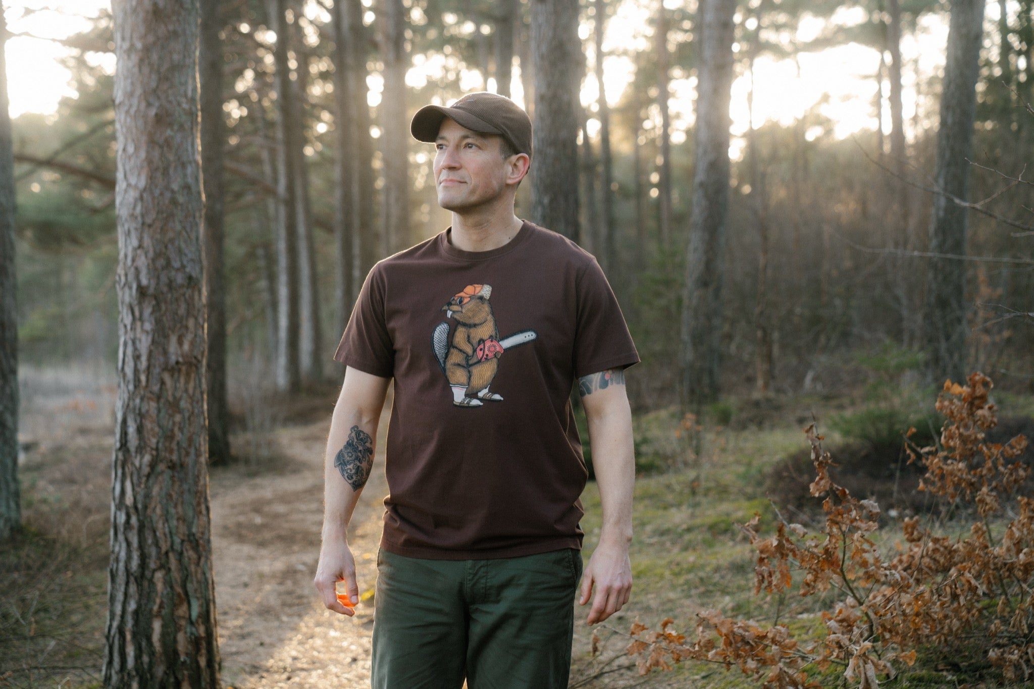 LAKOR Lazy Lumber T-shirt T-Shirt Chicory Coffee